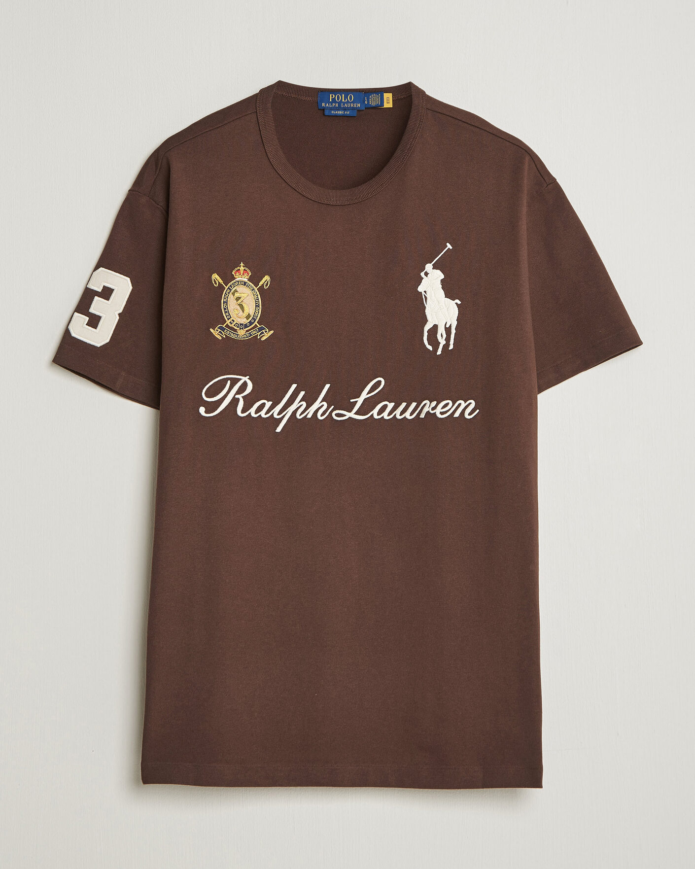 Hombres | Camisetas | Polo Ralph Lauren | Classic Fit Team T-shirt Nutmeg Brown