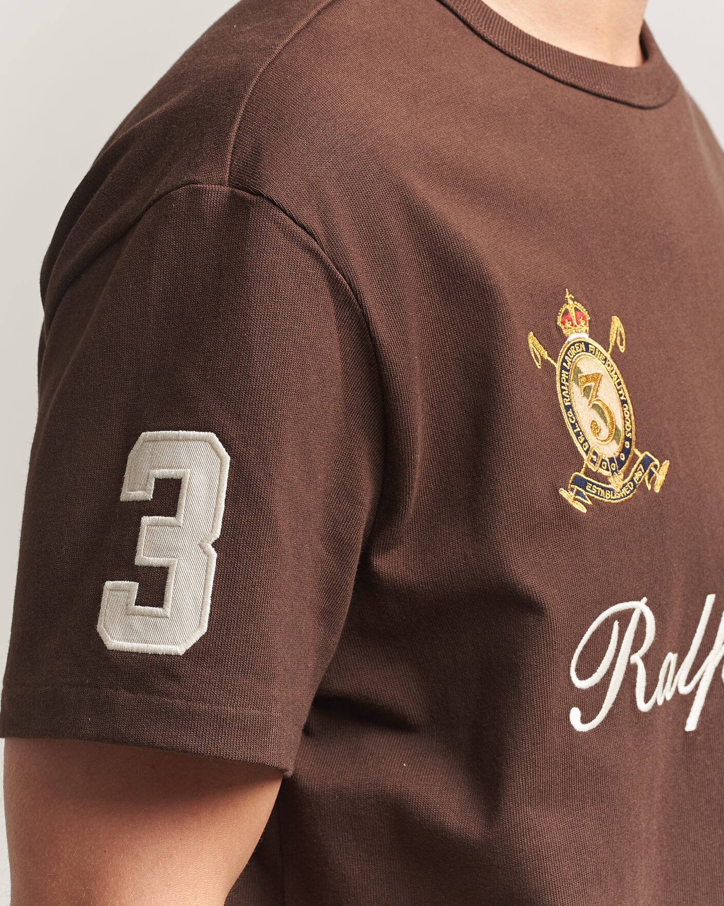 Hombres | Camisetas | Polo Ralph Lauren | Classic Fit Team T-shirt Nutmeg Brown