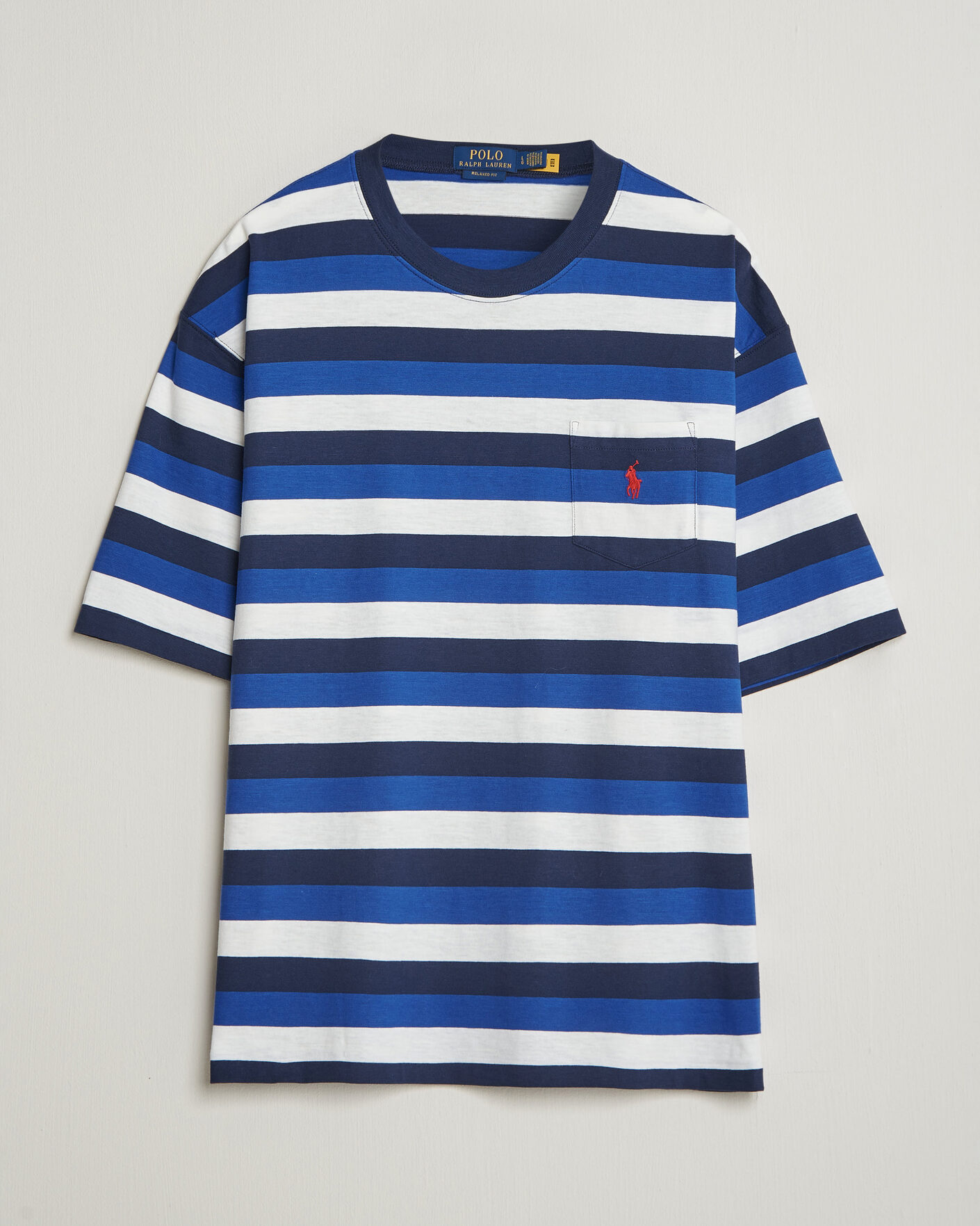 Hombres | Camisetas | Polo Ralph Lauren | Striped Pocket Tee Newport Navy Multi