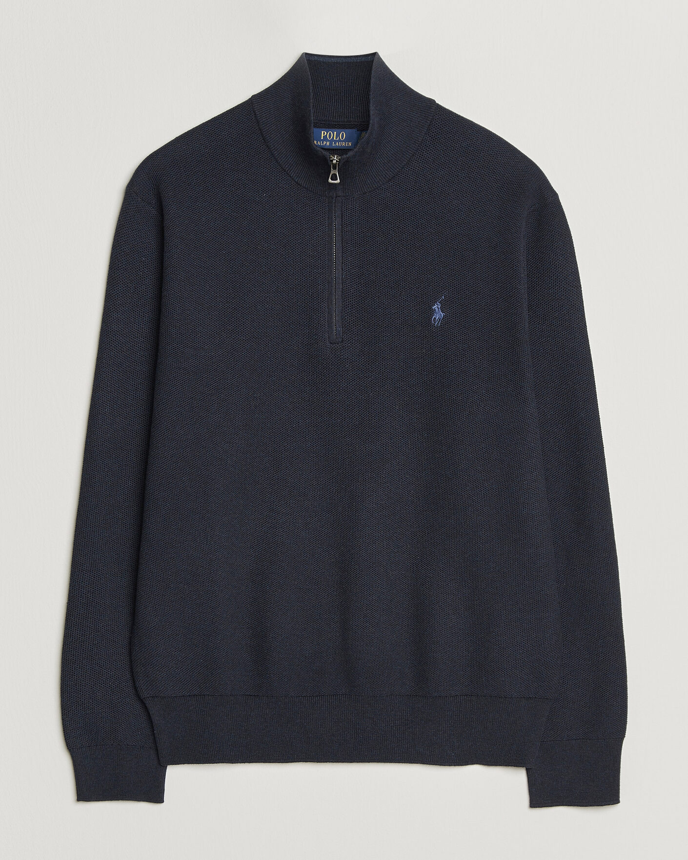 Hombres | Jerséis y prendas de punto | Polo Ralph Lauren | Textued Half-Zip Navy Heather
