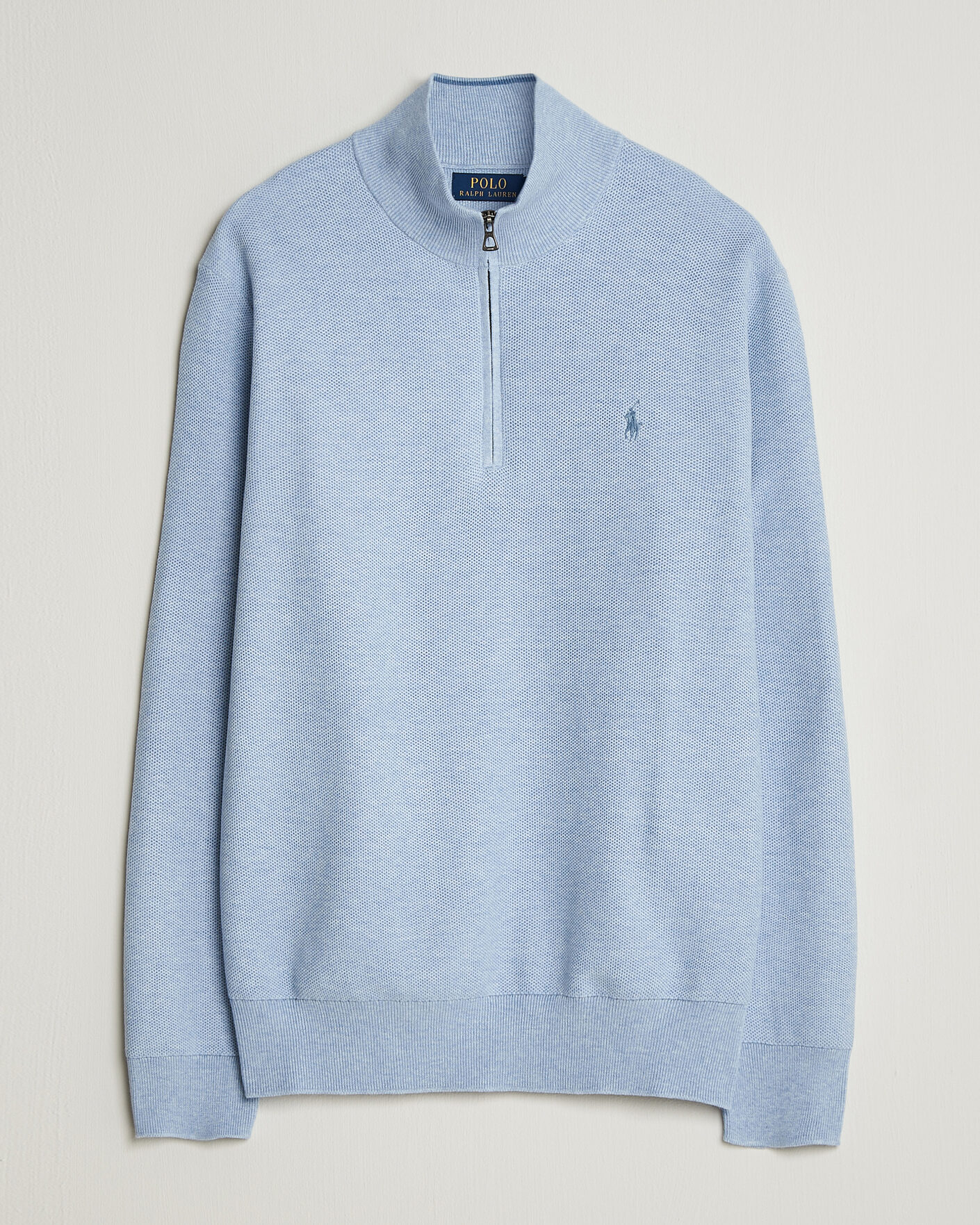 Hombres | Jerséis y prendas de punto | Polo Ralph Lauren | Textued Half-Zip Blue Hyacinth Heather