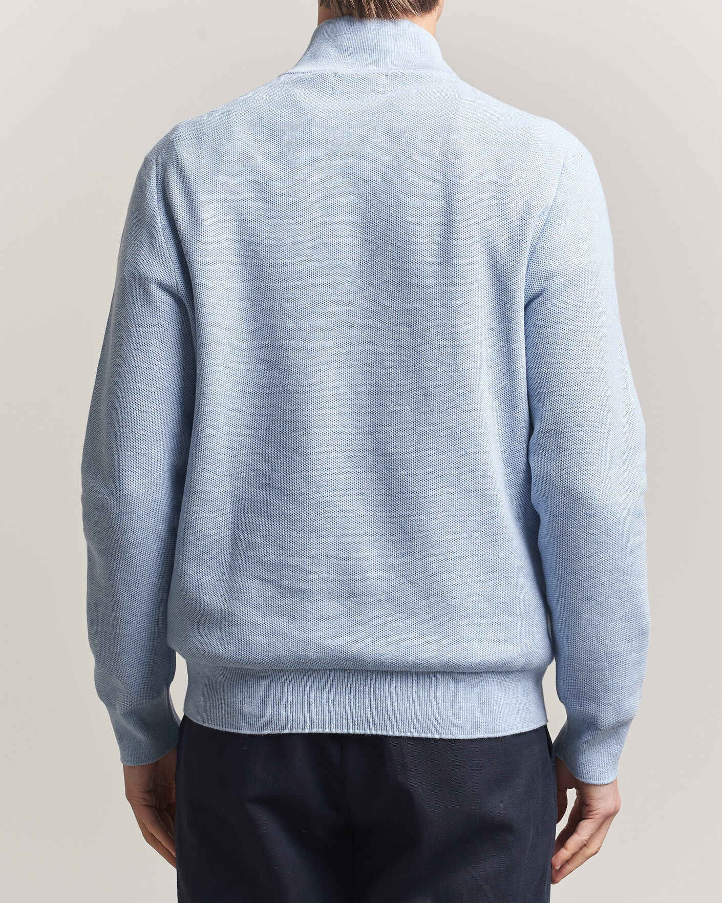 Hombres | Jerséis y prendas de punto | Polo Ralph Lauren | Textured Half-Zip Blue Hyacinth Heather