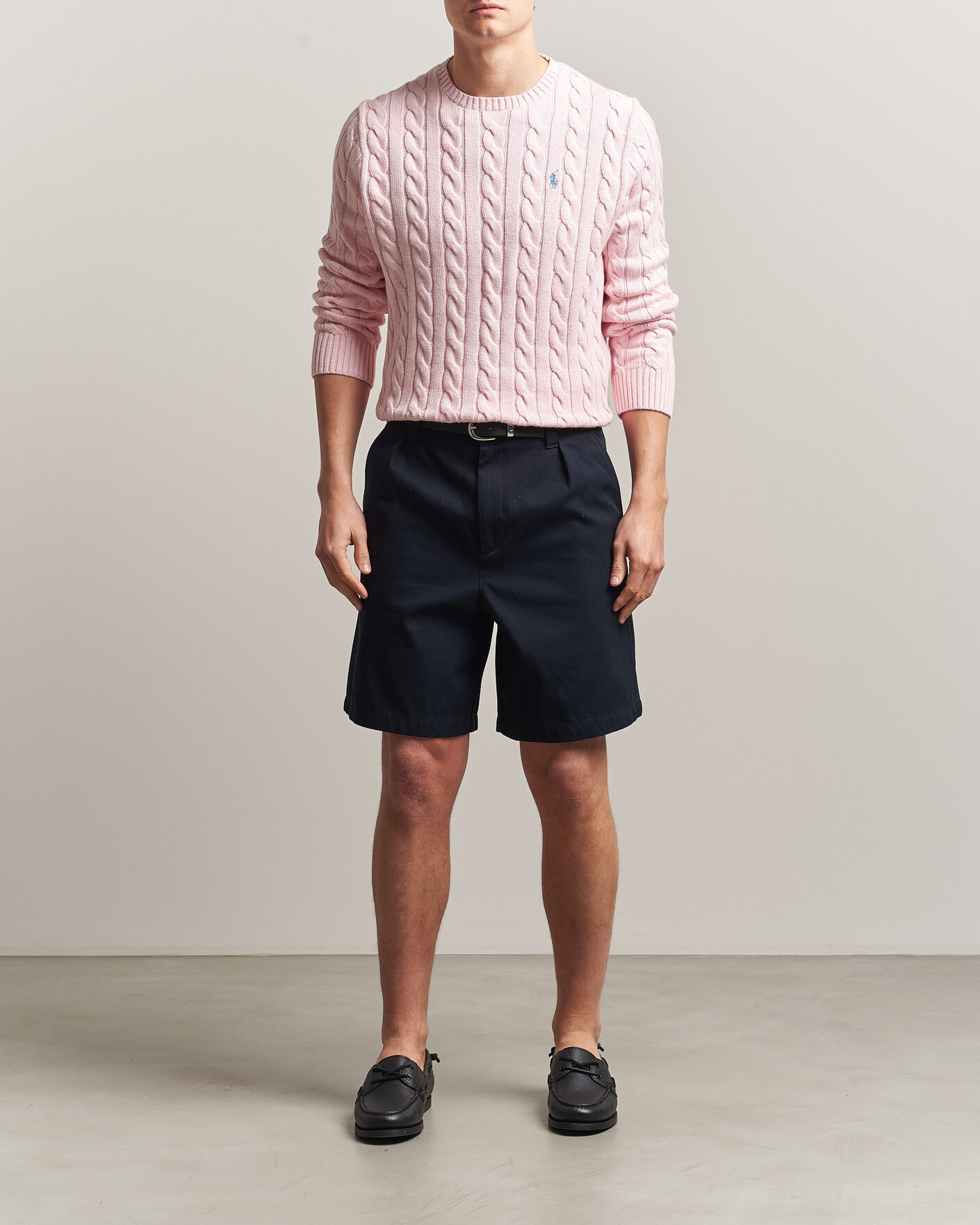Hombres | Jerséis y prendas de punto | Polo Ralph Lauren | Cotton Cable Pullover Ballet Pink Heather