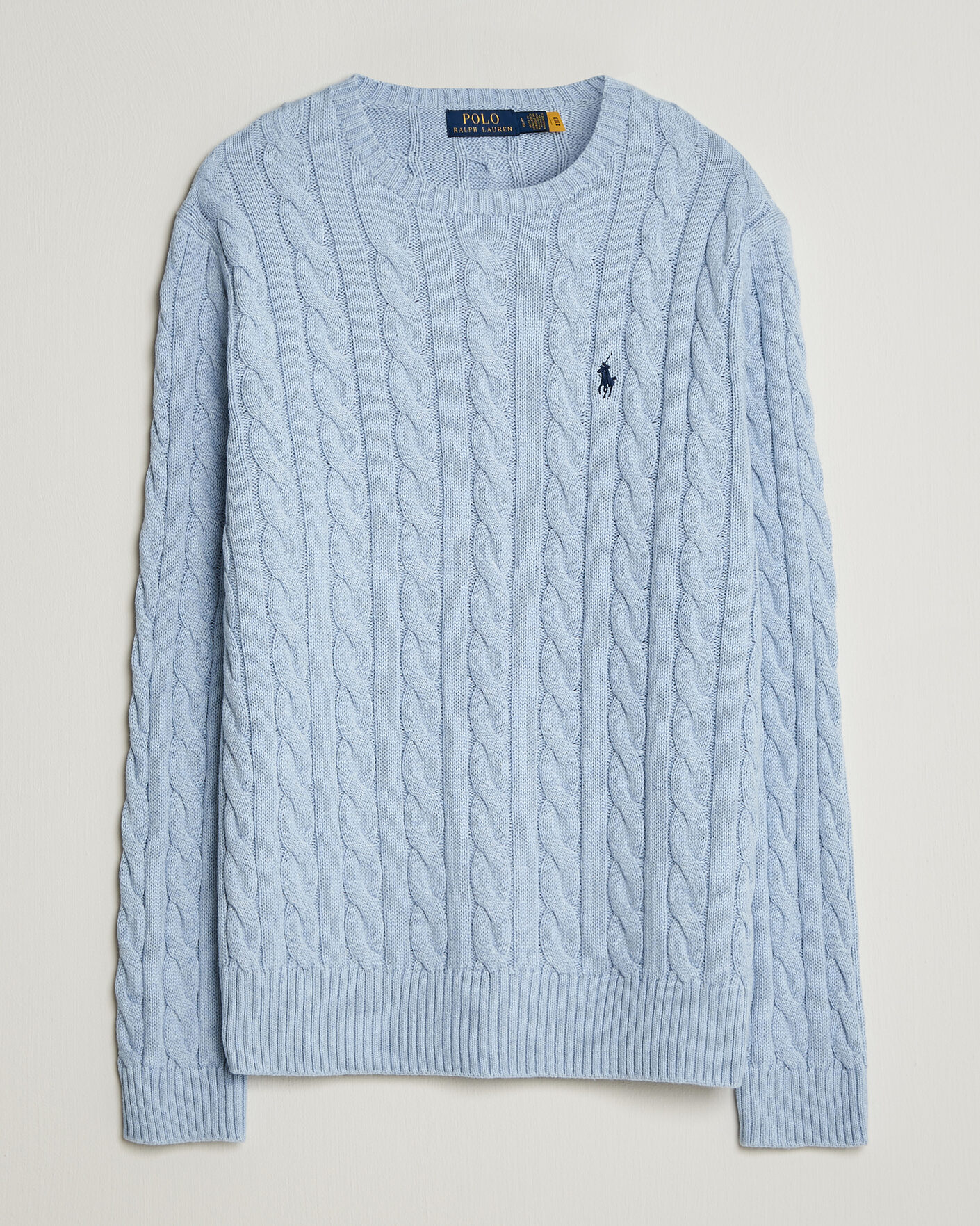 Hombres | Jerséis y prendas de punto | Polo Ralph Lauren | Cotton Cable Pullover Blue Hyacinth Heather