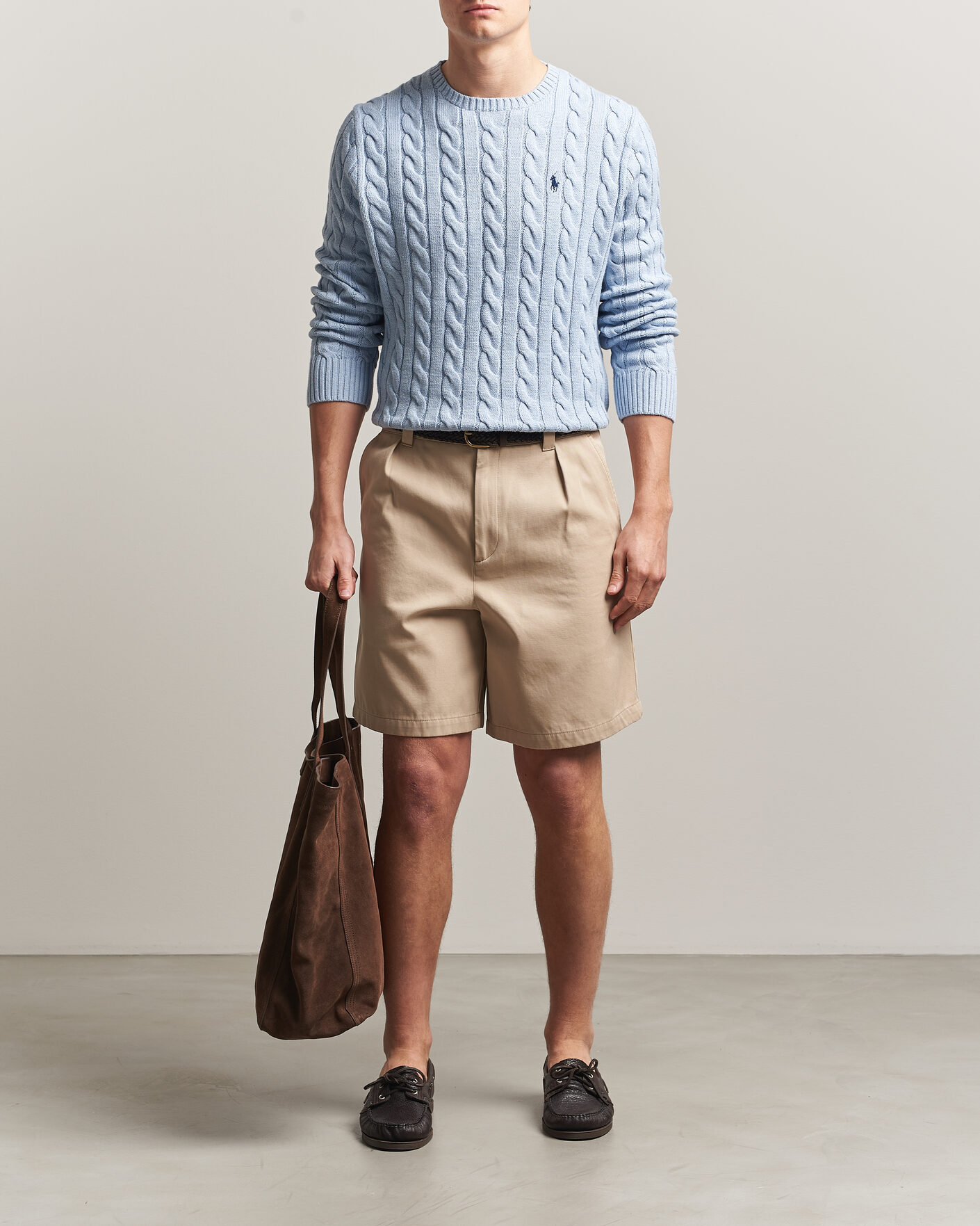 Hombres | Jerséis y prendas de punto | Polo Ralph Lauren | Cotton Cable Pullover Blue Hyacinth Heather