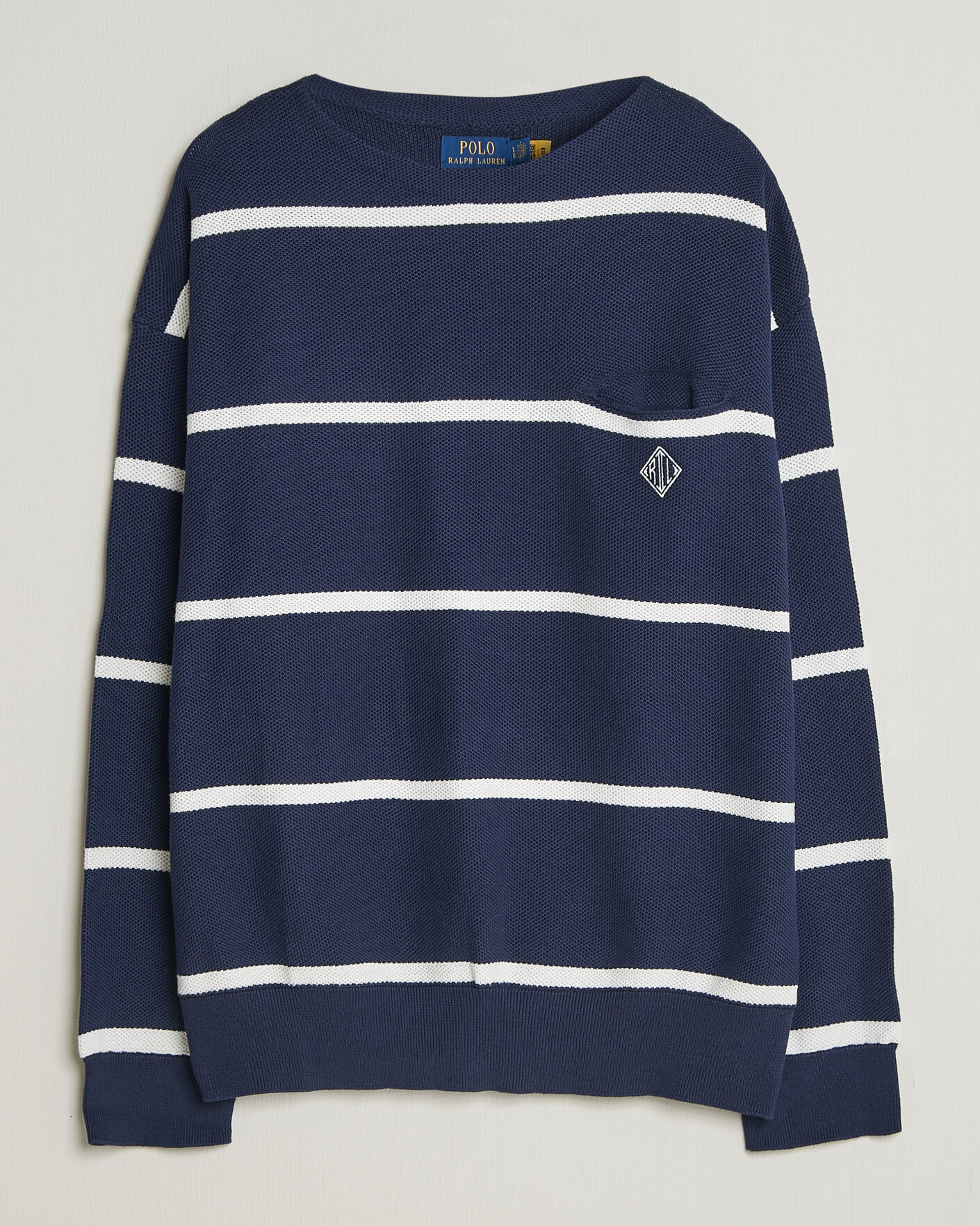 Hombres | Jerséis y prendas de punto | Polo Ralph Lauren | Striped Boat Neck Sweater Navy Combo