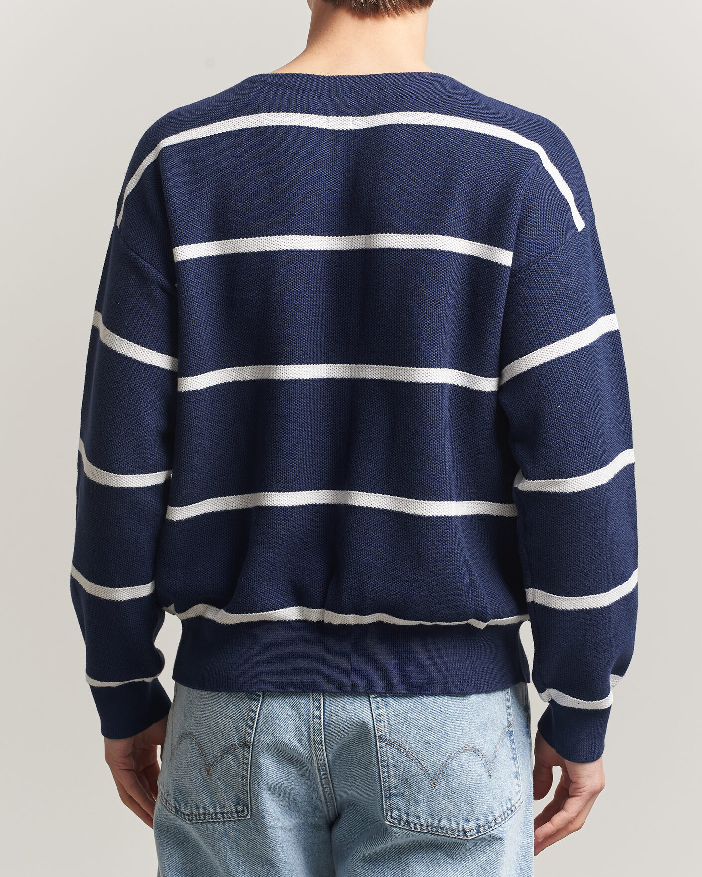 Hombres | Jerséis y prendas de punto | Polo Ralph Lauren | Striped Boat Neck Sweater Navy Combo