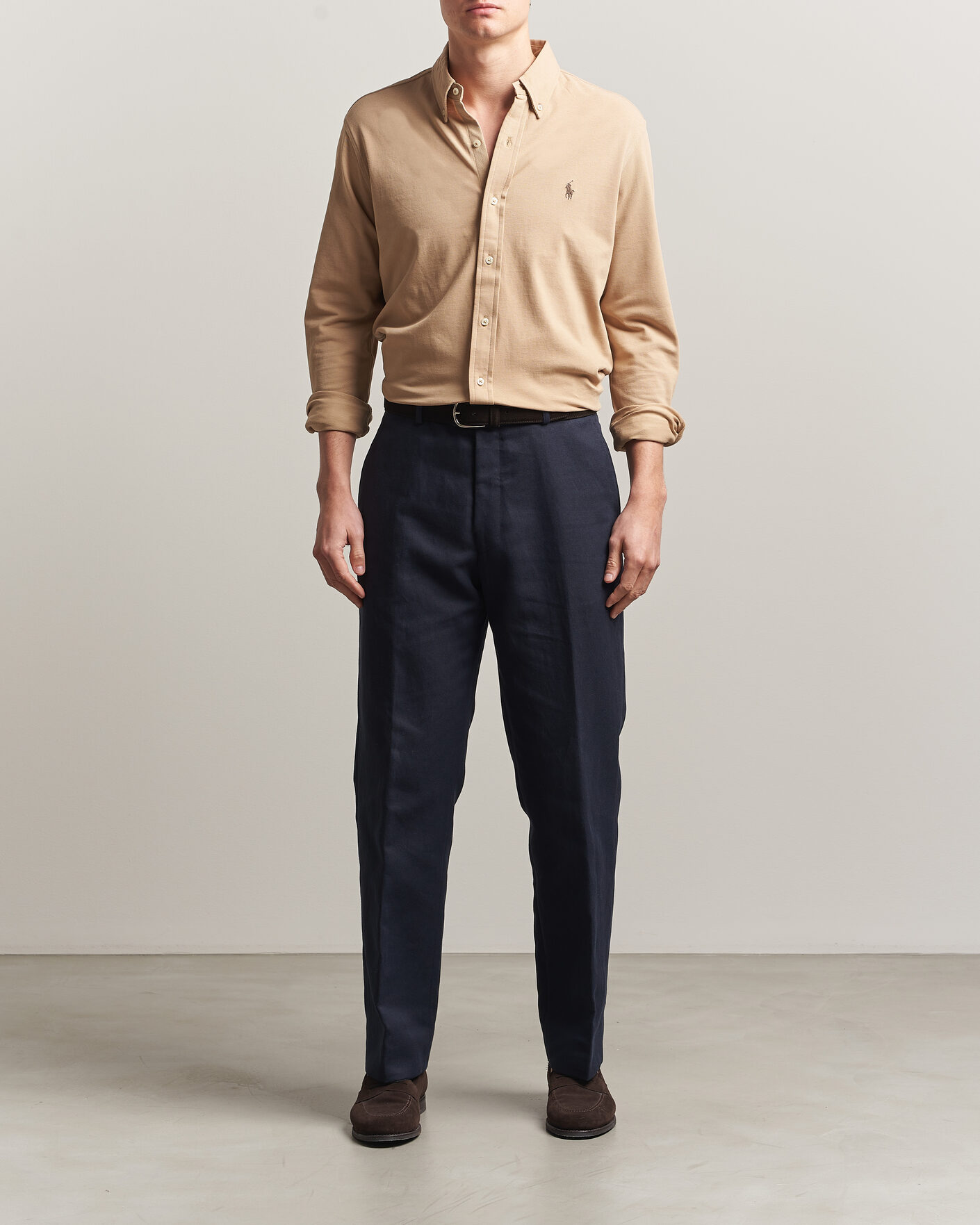 Hombres | Camisas | Polo Ralph Lauren | Featherweight Mesh Shirt Vintage Khaki