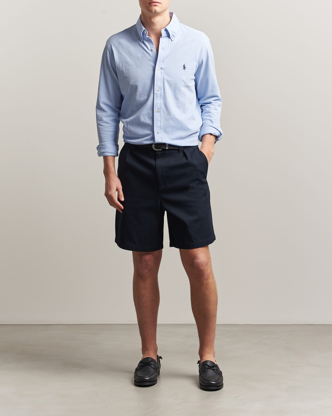 Hombres | Camisas | Polo Ralph Lauren | Featherweight Mesh Shirt Pebble Blue