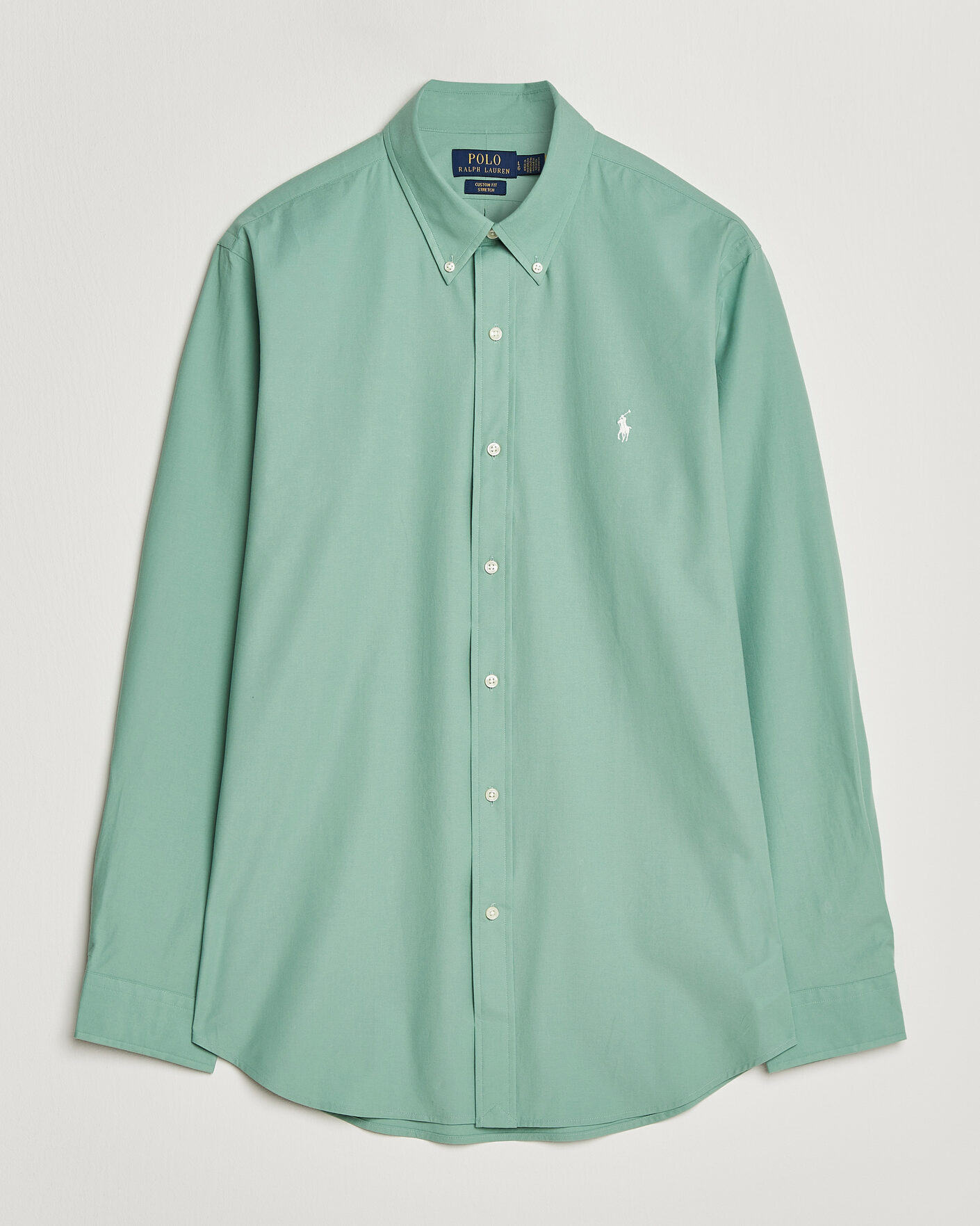 Hombres | Camisas | Polo Ralph Lauren | Custom Fit Poplin Shirt Faded Mint