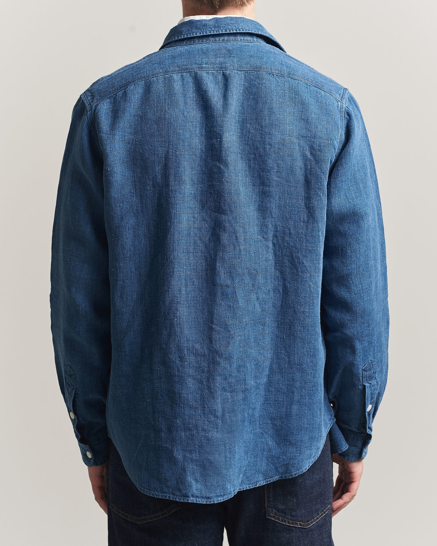 Hombres | Camisas | Polo Ralph Lauren | Indigo/Linen Western Shirt Medium Wash