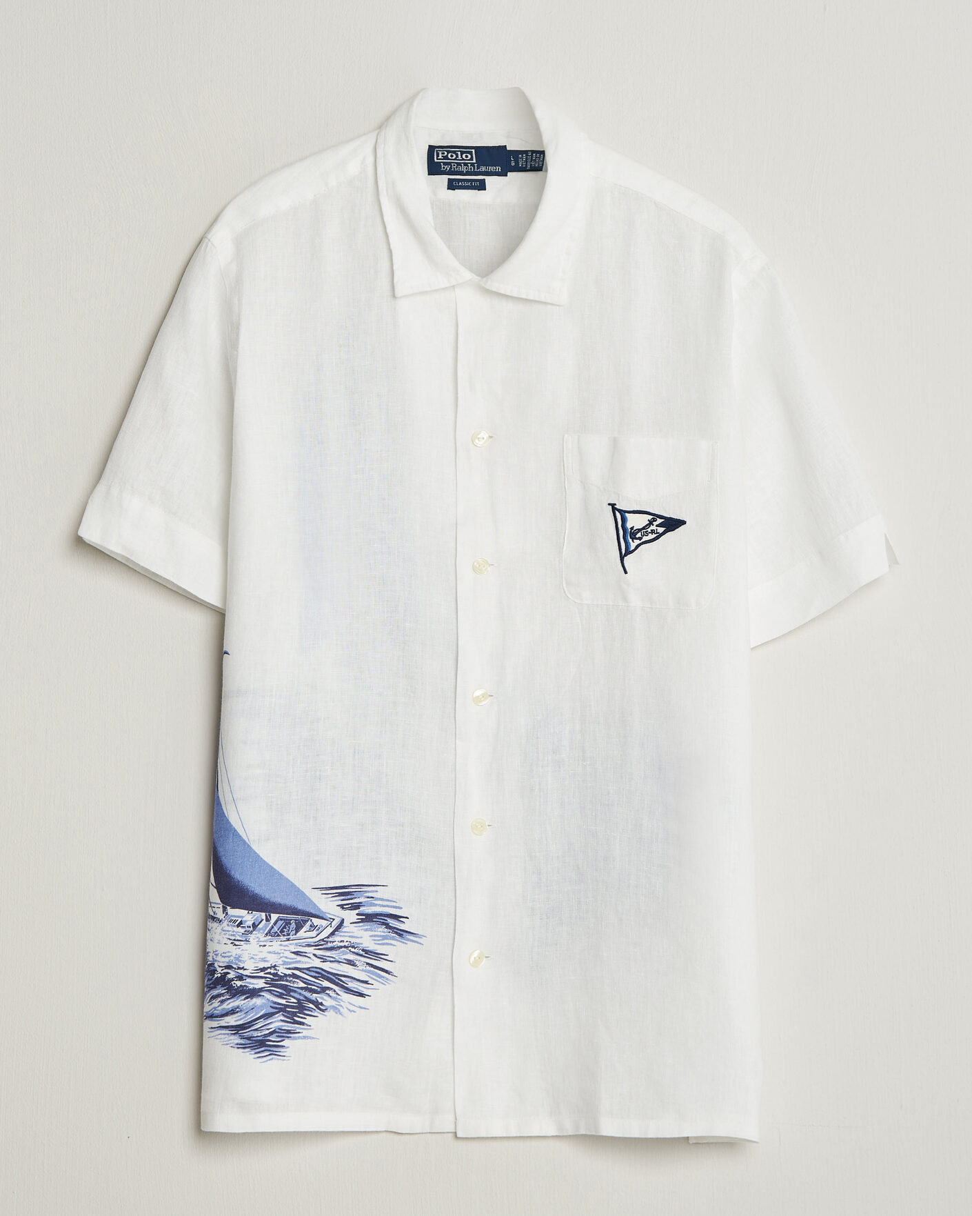 Hombres | Camisas | Polo Ralph Lauren | Linen Camp Shirt Vintage Nautical Sail
