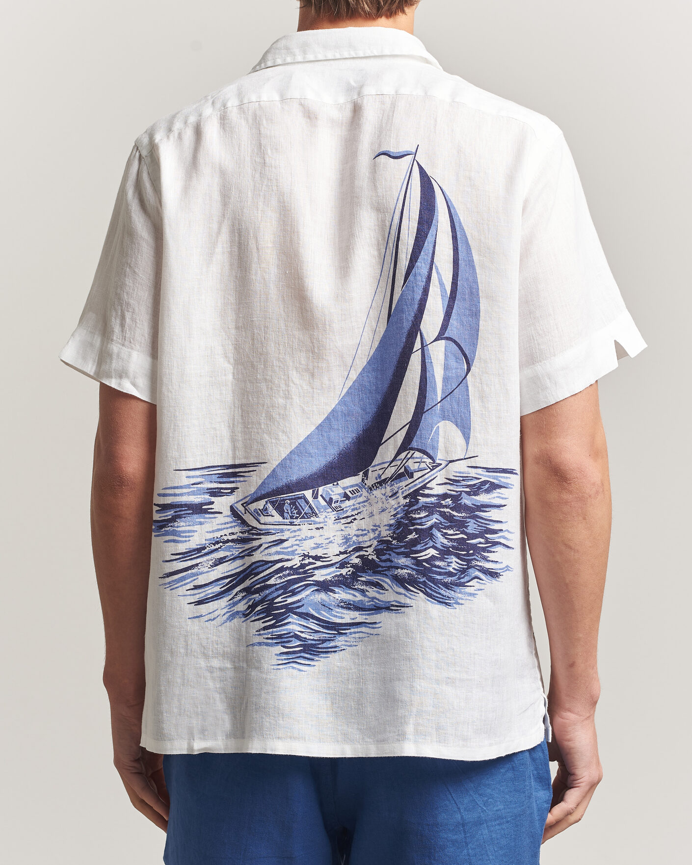 Hombres | Camisas | Polo Ralph Lauren | Linen Camp Shirt Vintage Nautical Sail