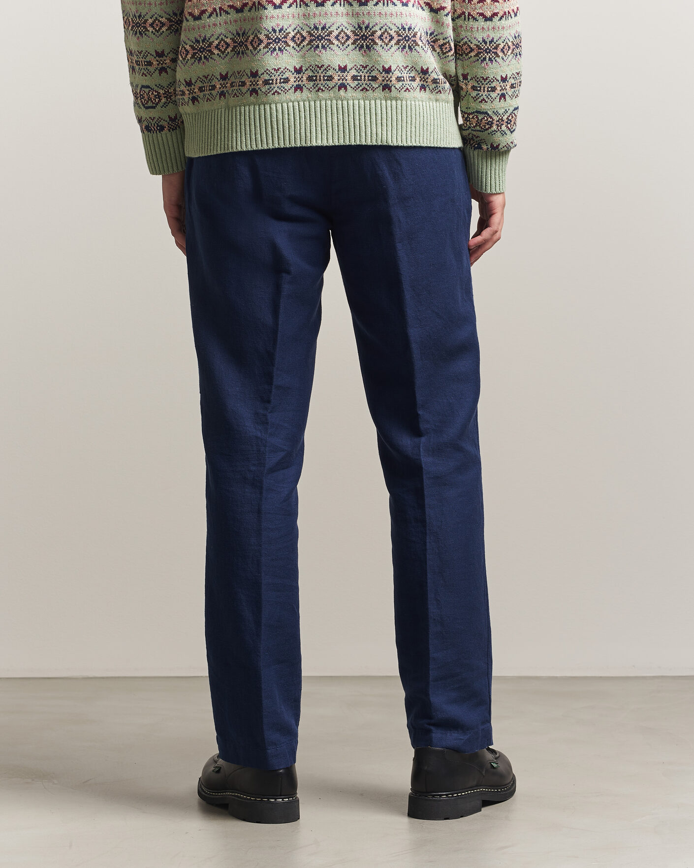 Hombres | Pantalones | Polo Ralph Lauren | Cotton/Linen Houndstooth Pants Newport Navy
