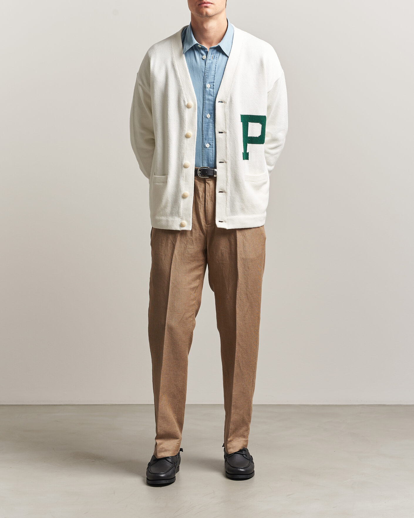 Hombres | Pantalones | Polo Ralph Lauren | Cotton/Linen Houndstooth Pants Vintage Khaki