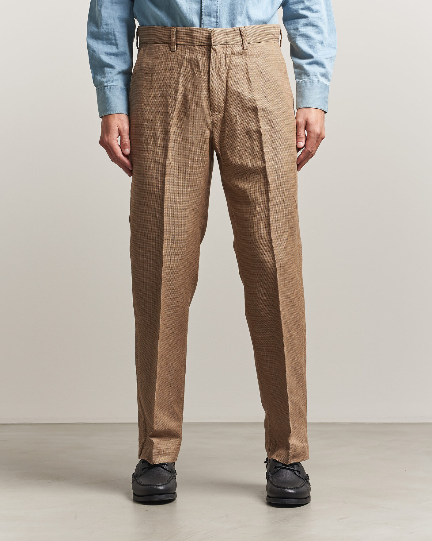 Hombres | Pantalones | Polo Ralph Lauren | Cotton/Linen Houndstooth Pants Vintage Khaki