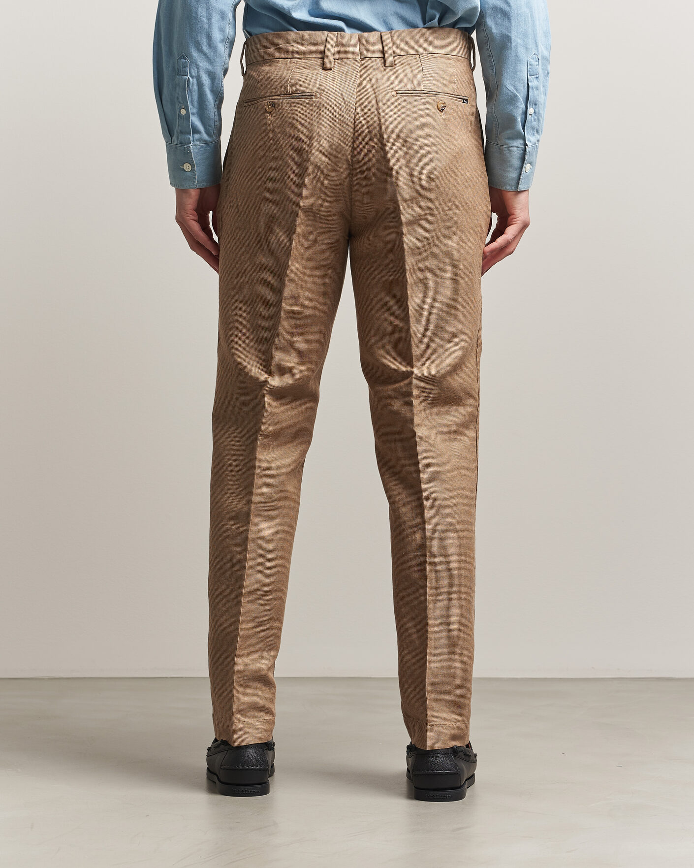 Hombres | Pantalones | Polo Ralph Lauren | Cotton/Linen Houndstooth Pants Vintage Khaki