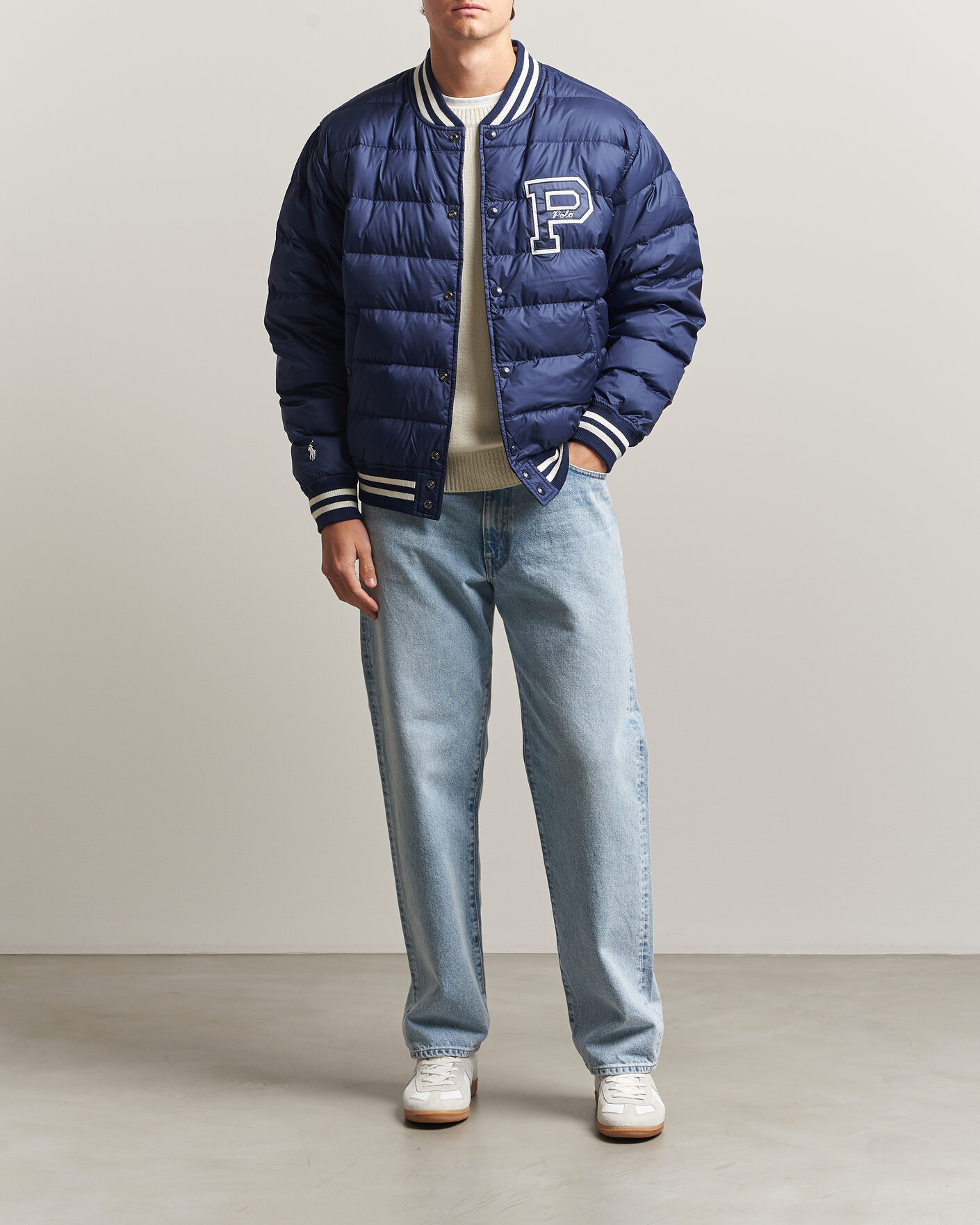 Hombres | Abrigos y chaquetas | Polo Ralph Lauren | Quilted Letterman Jacket Newport Navy