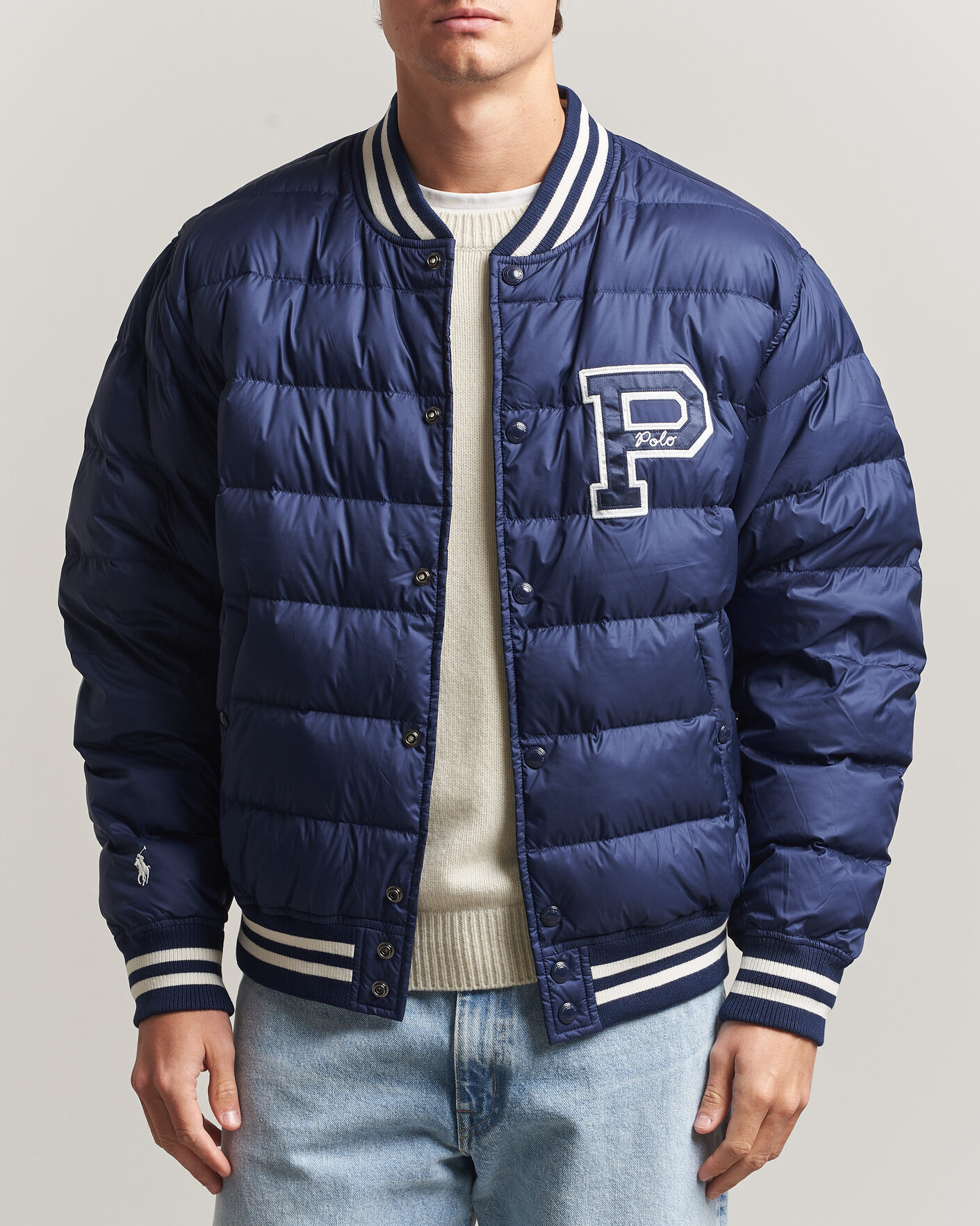 Hombres | Abrigos y chaquetas | Polo Ralph Lauren | Quilted Letterman Jacket Newport Navy