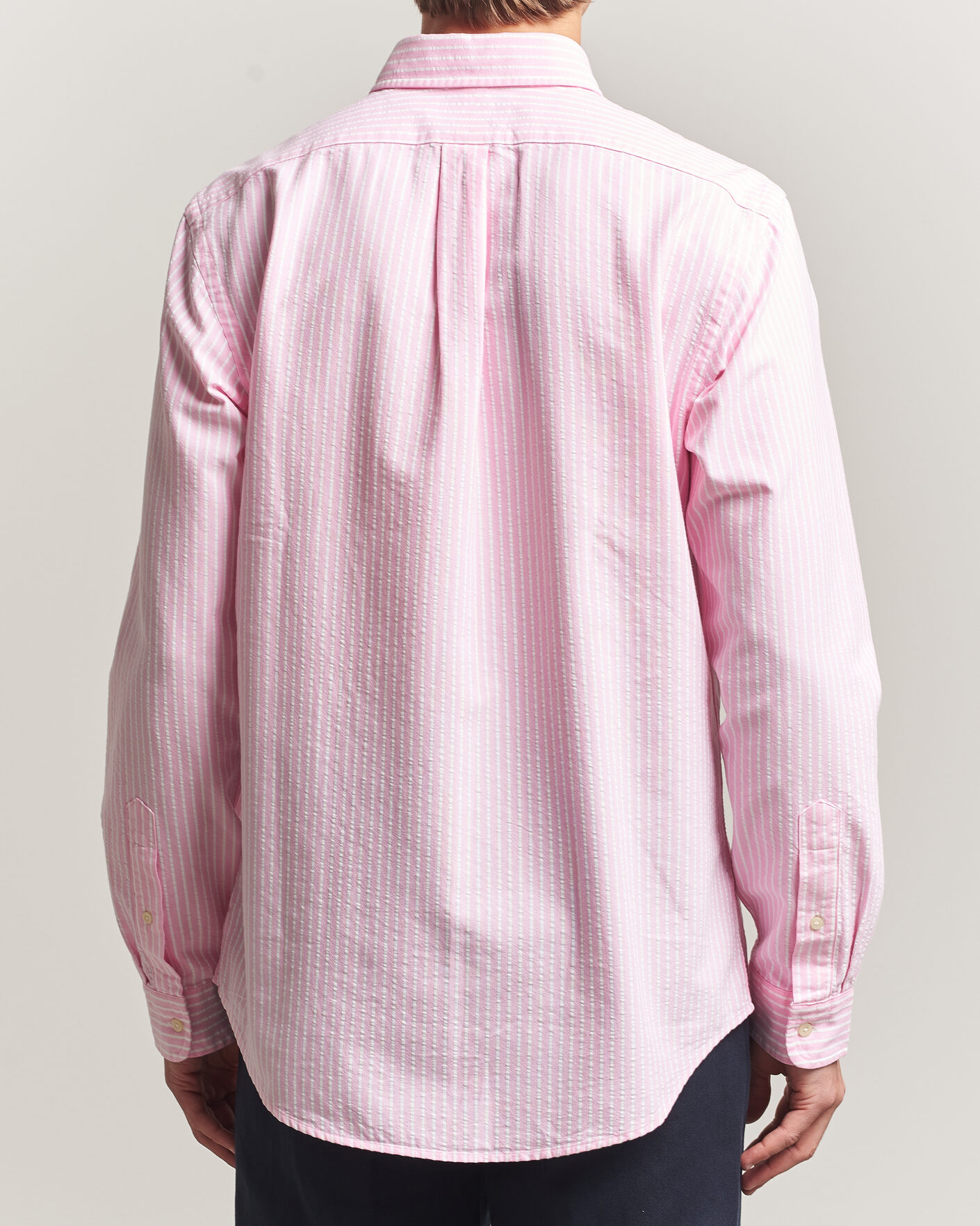 Hombres | Camisas | Polo Ralph Lauren | Custom Fit Seersucker/Oxford Stripe Shirt New Rose
