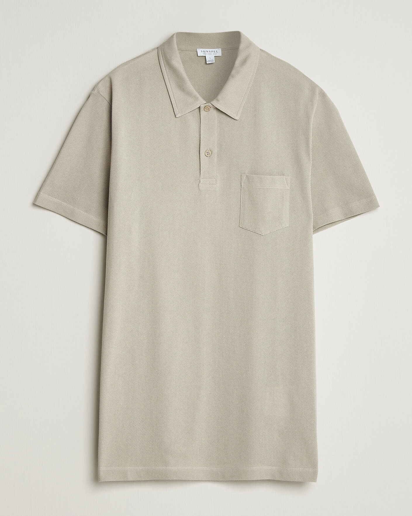 Hombres | Polos | Sunspel | Riviera Polo Shirt Ash