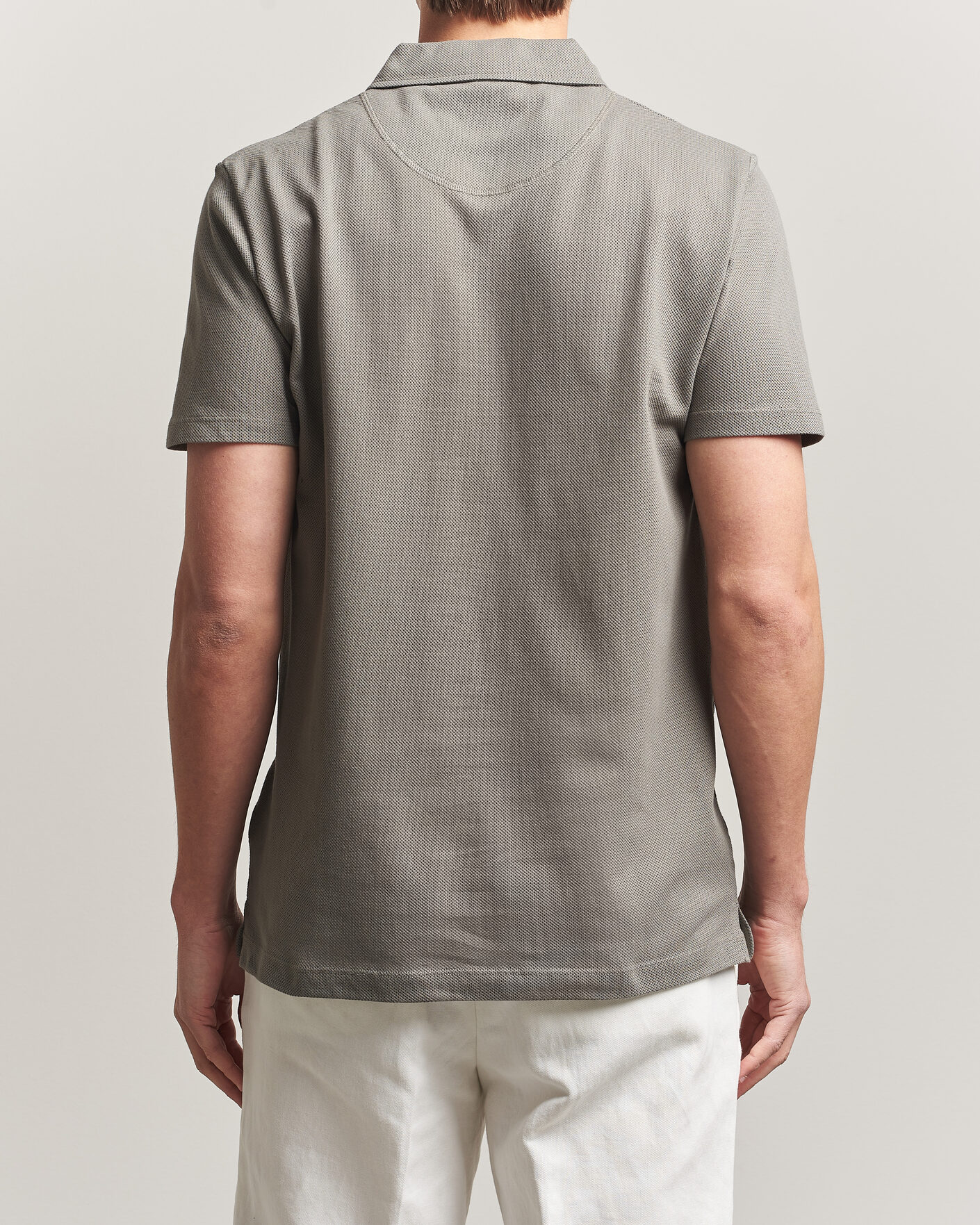 Hombres | Polos | Sunspel | Riviera Polo Shirt Fossil Grey