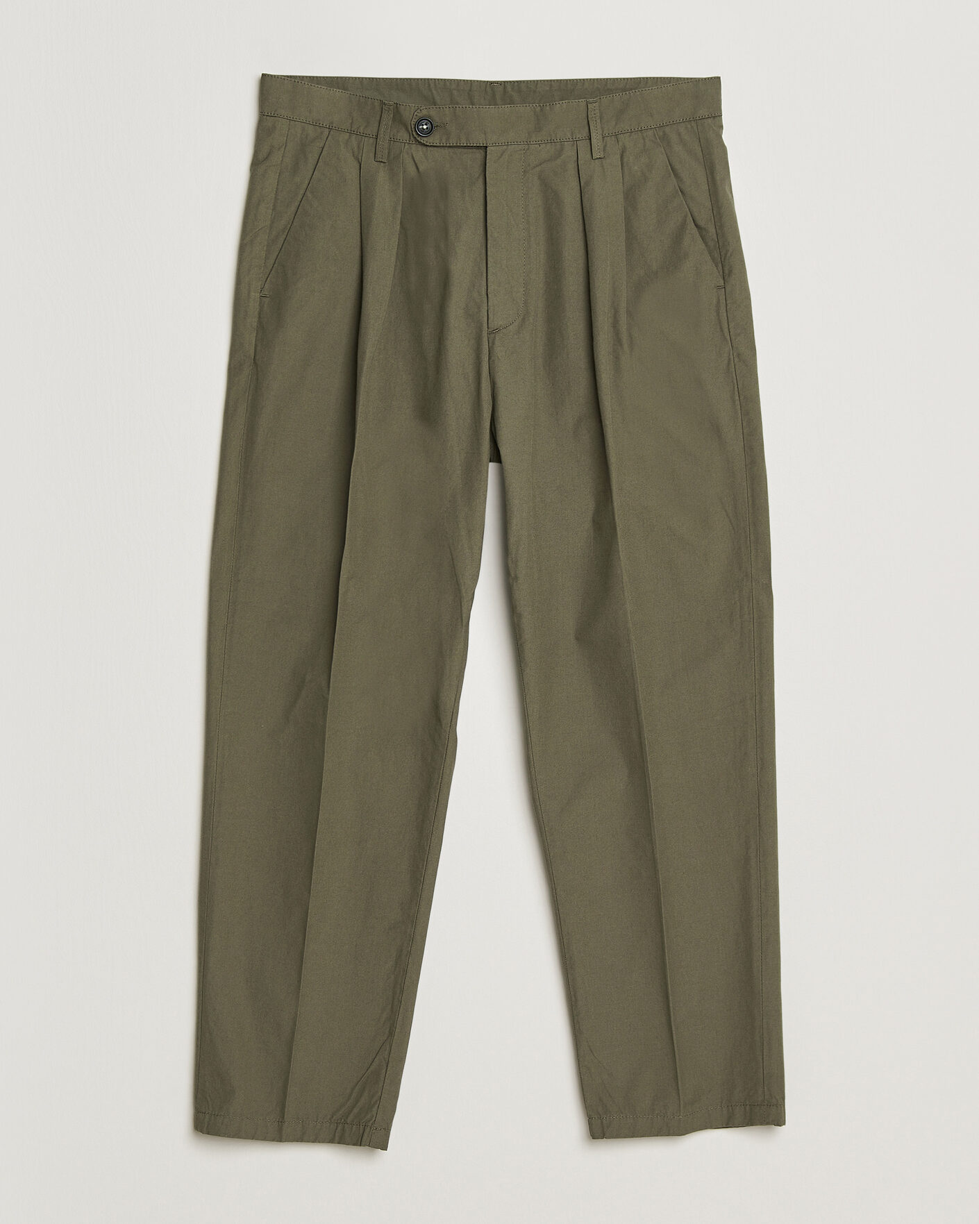 Hombres | Pantalones | Massimo Alba | Stan Pleated Chinos Military