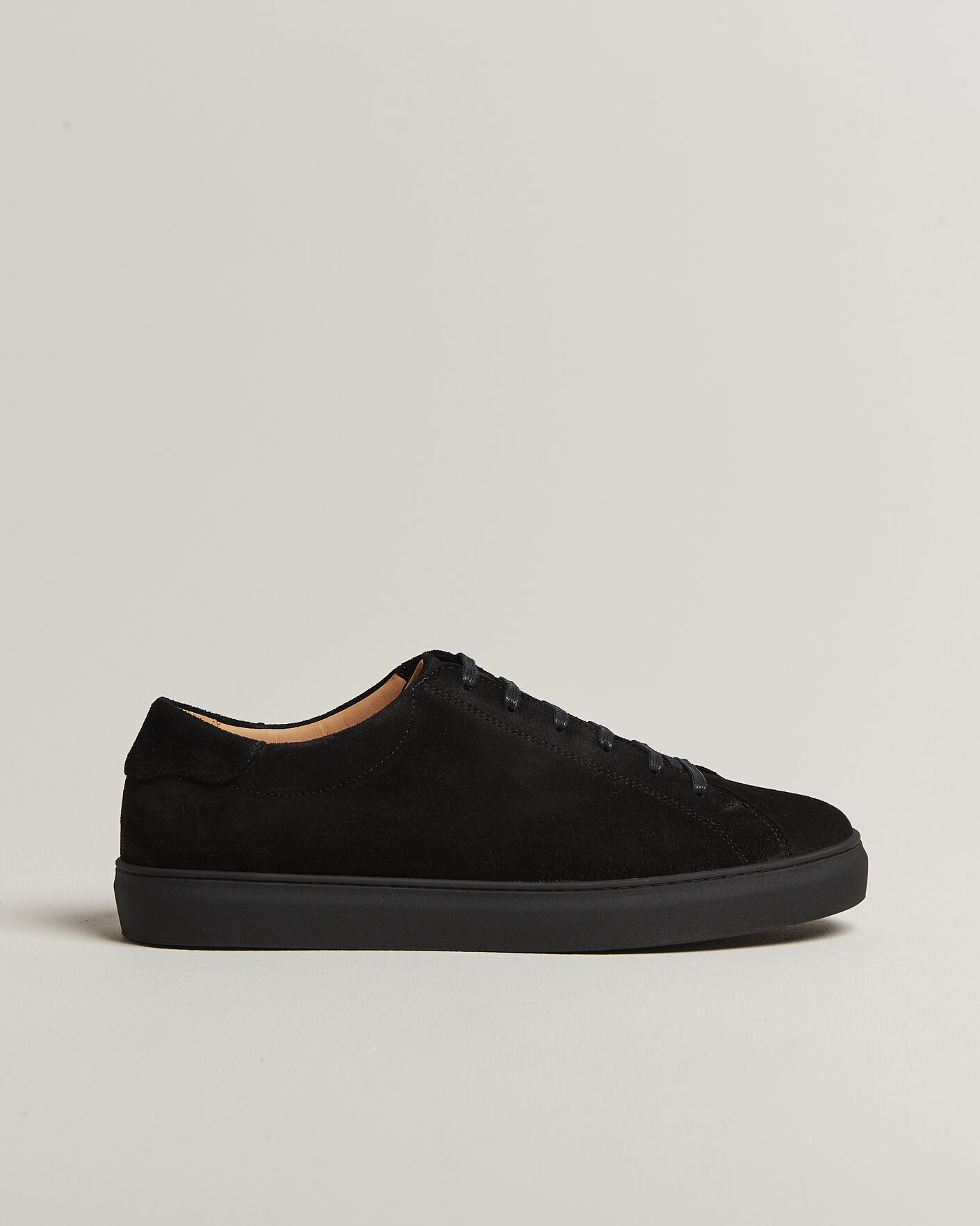 Hombres | Zapatillas | Myrqvist | Oaxen Monochrome III Sneakers Black Suede