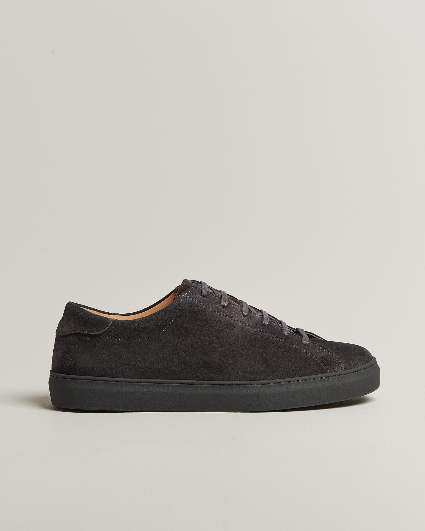 Hombres | Zapatillas | Myrqvist | Oaxen Monochrome III Sneakers Dark Grey Suede