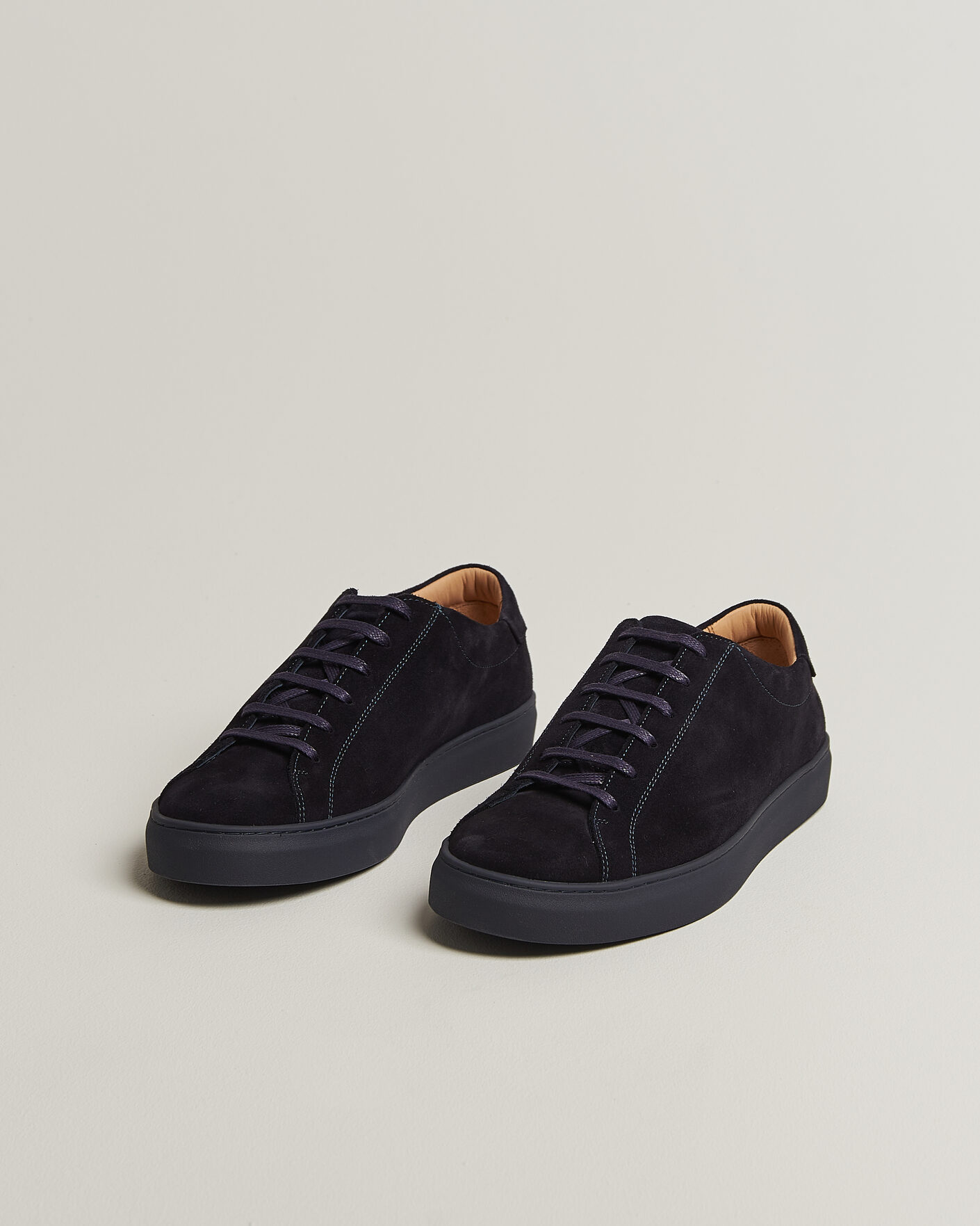 Hombres | Zapatillas | Myrqvist | Oaxen Monochrome III Sneakers Navy Suede