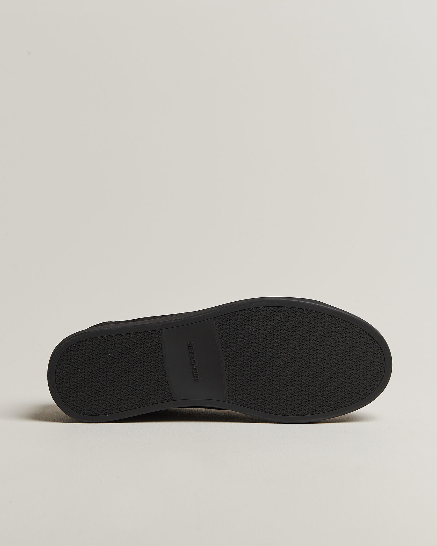 Hombres | Zapatillas | Myrqvist | Alnö Monochrome II Sneakers Black Suede
