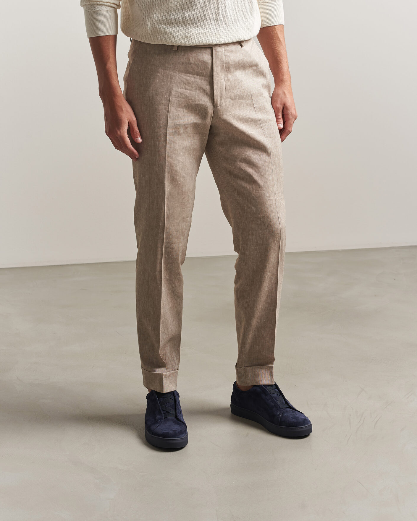 Hombres | Zapatillas | Myrqvist | Alnö Monochrome II Sneakers Midnight Blue Suede