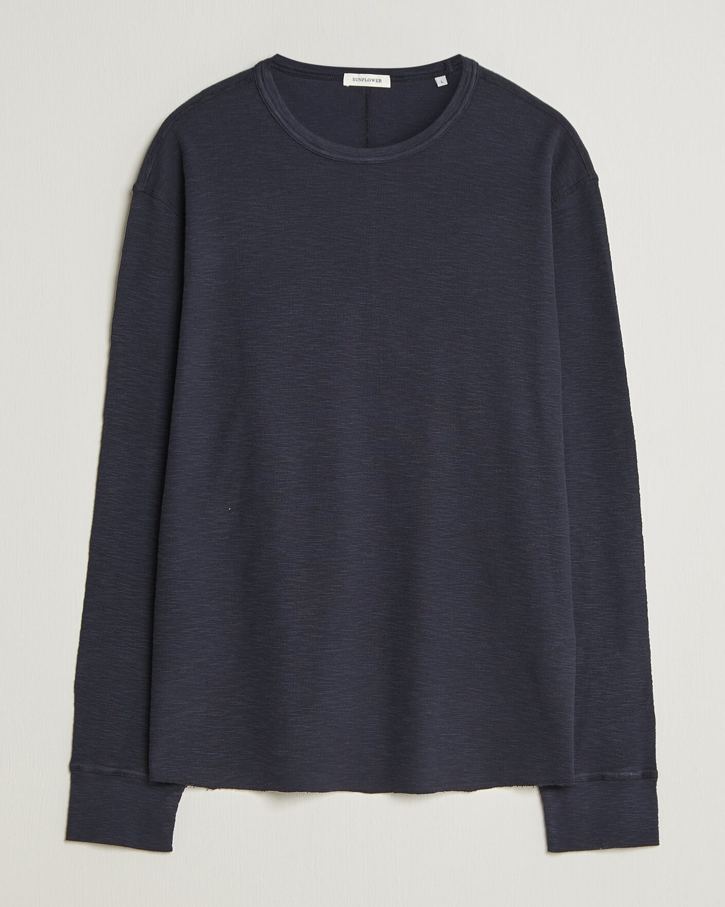 Hombres | Camisetas | Sunflower | Long Sleeve Waffle Tee Navy