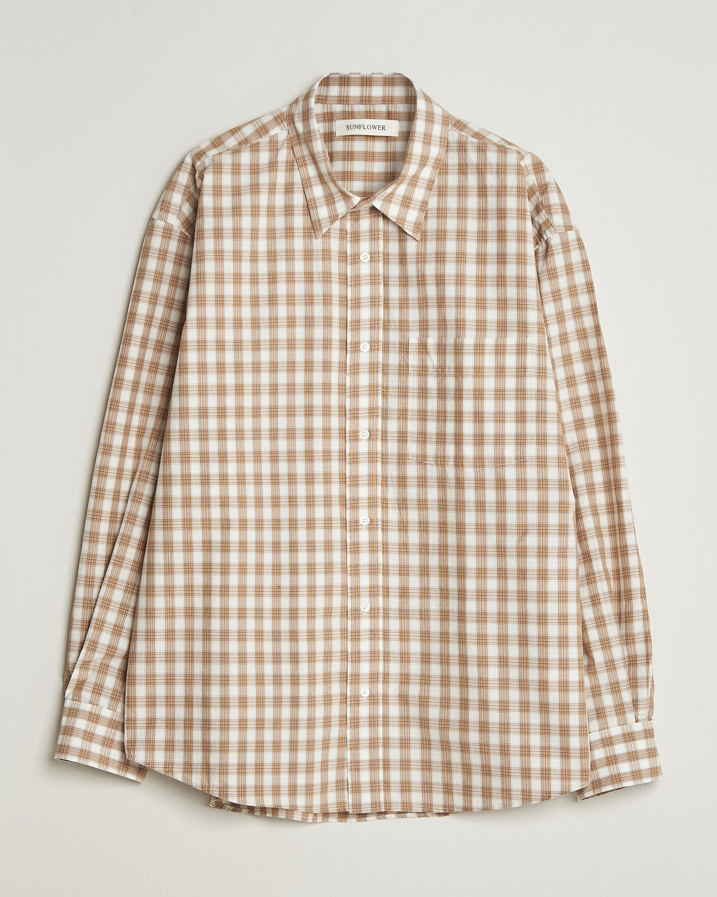 Hombres | Camisas | Sunflower | New Base Shirt Beige Check