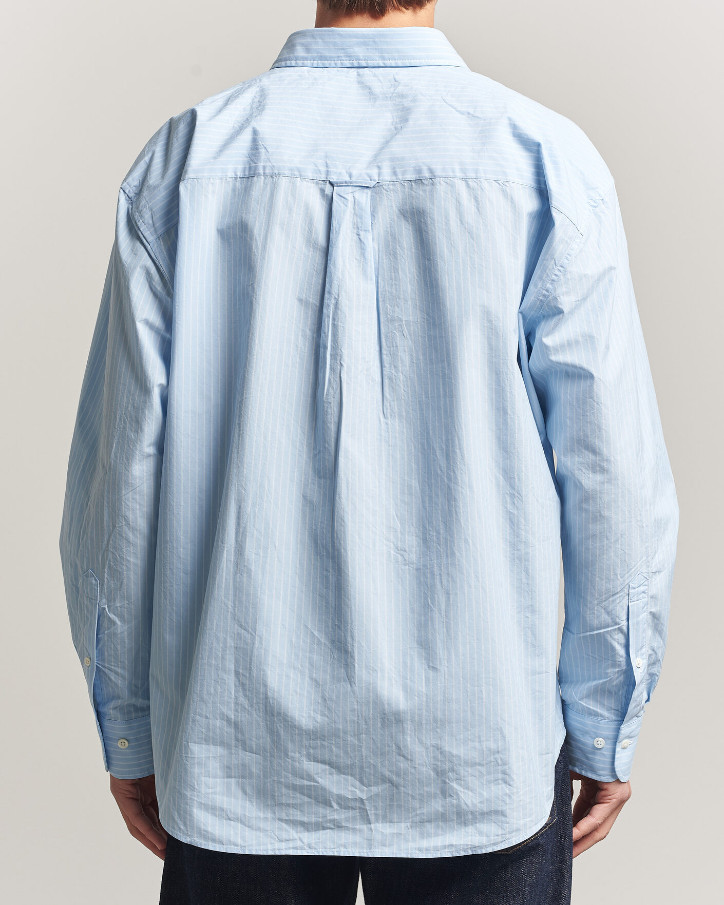 Hombres | Camisas | Sunflower | New Base Shirt Light Blue Stripe