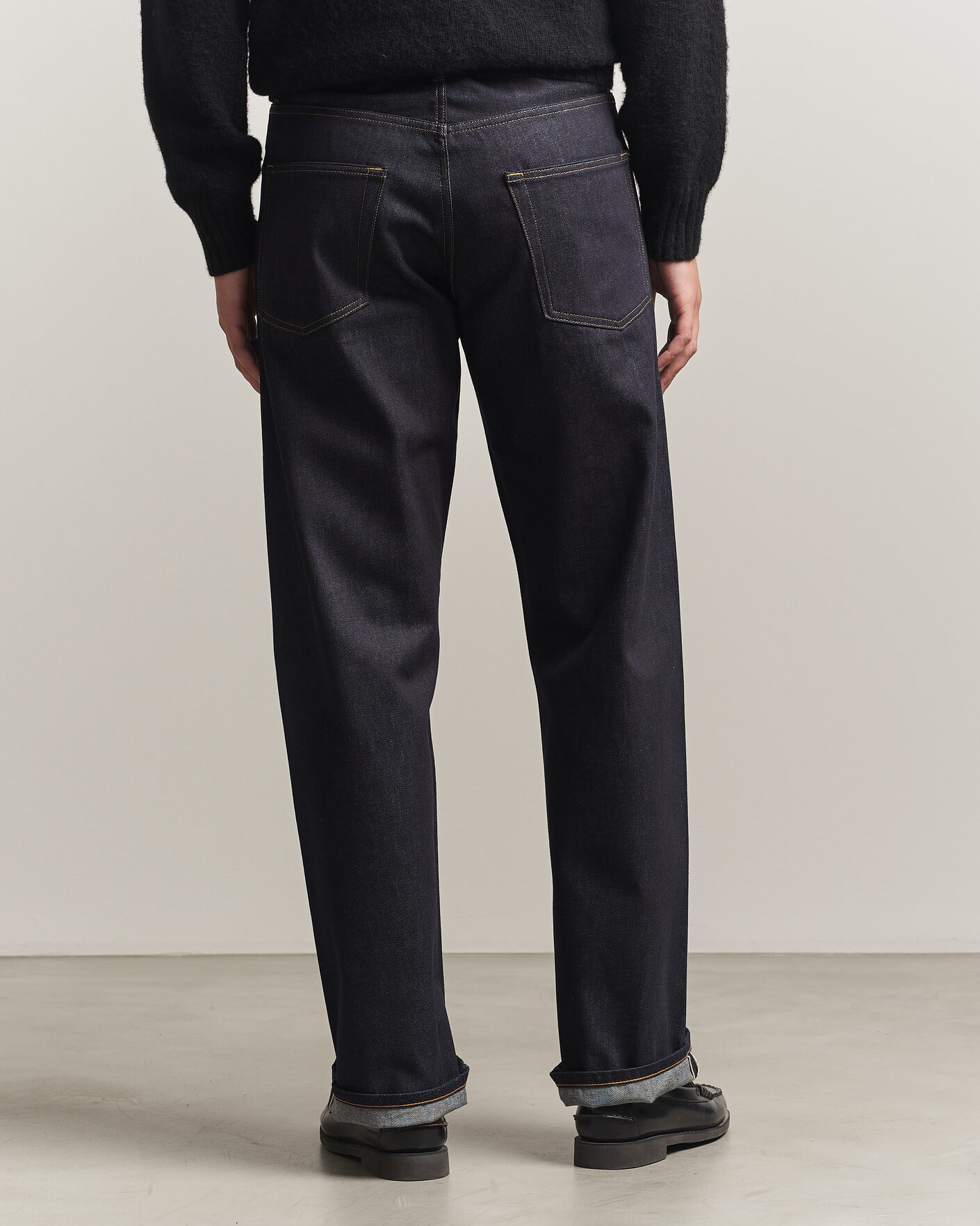 Hombres | Pantalones | Sunflower | Loose Selvedge Jeans Raw Indigo