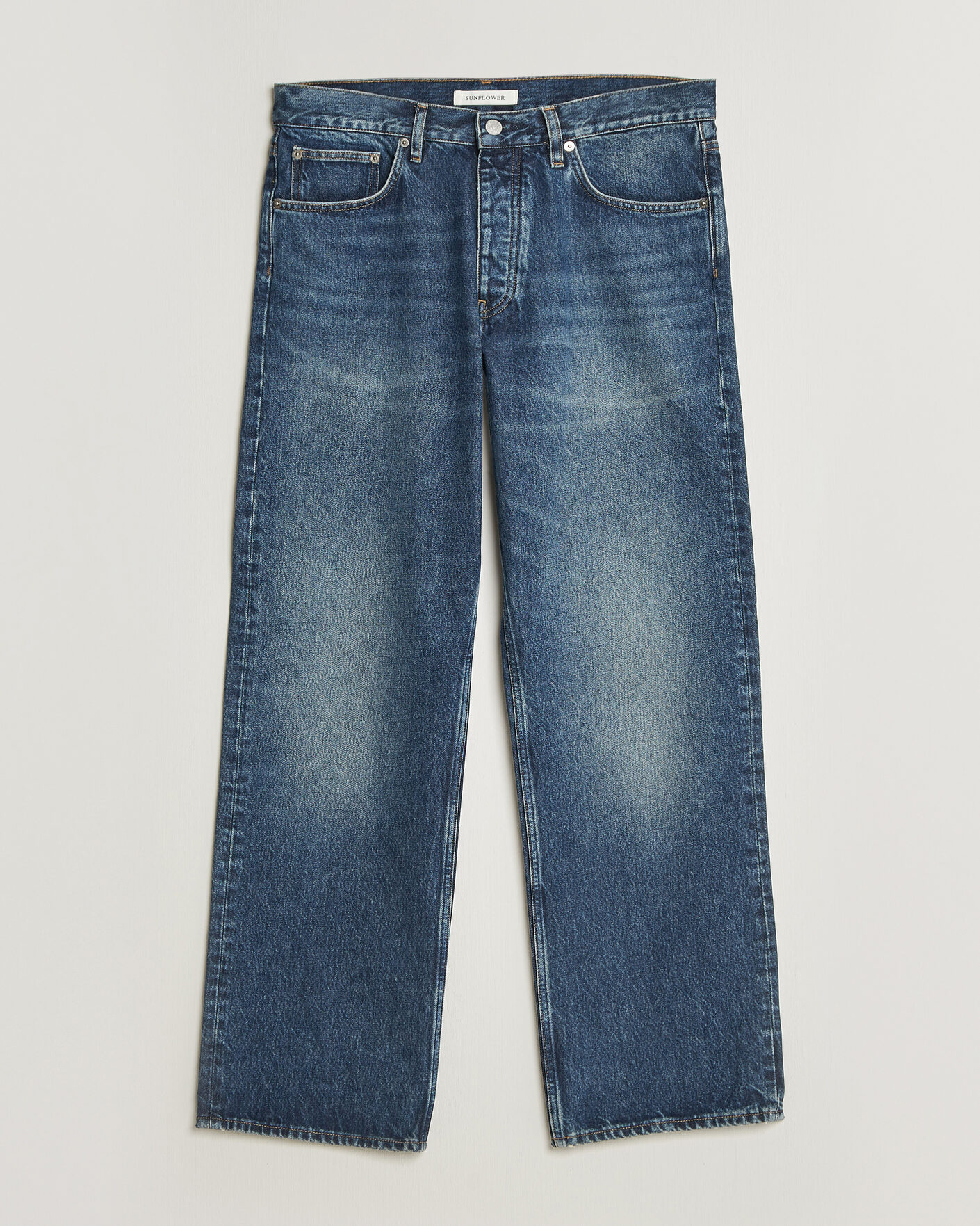 Hombres | Pantalones | Sunflower | Loose Jeans Dark Blue Worn