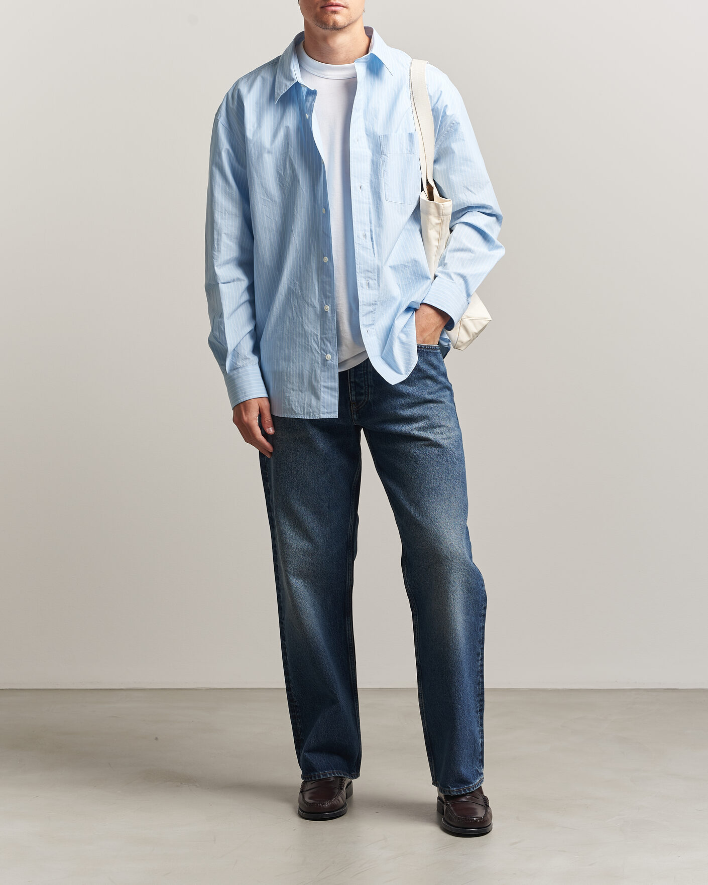 Hombres | Pantalones | Sunflower | Loose Jeans Dark Blue Worn