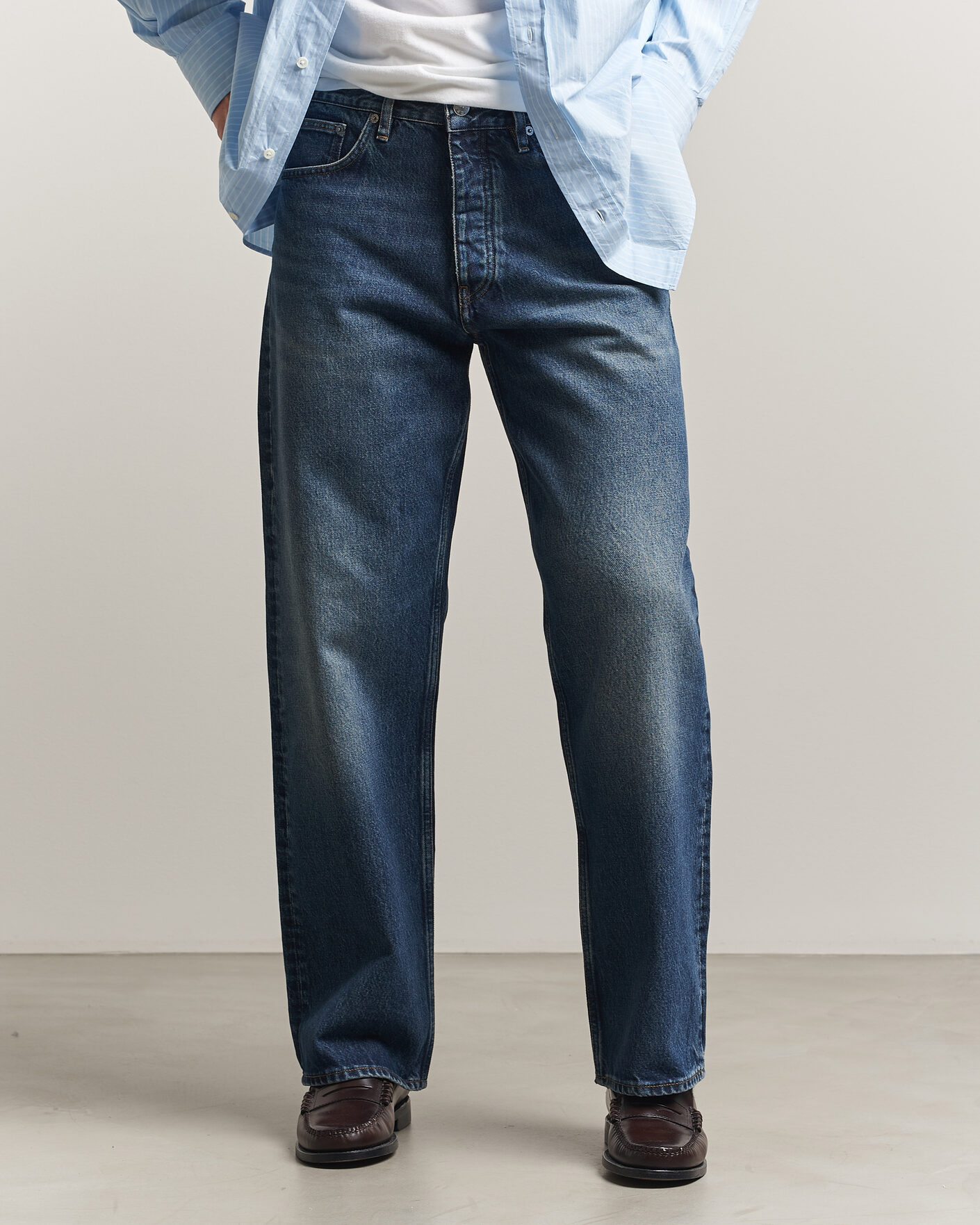 Hombres | Pantalones | Sunflower | Loose Jeans Dark Blue Worn
