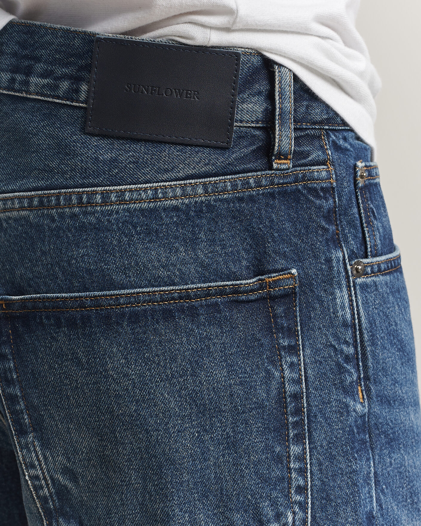 Hombres | Pantalones | Sunflower | Loose Jeans Dark Blue Worn