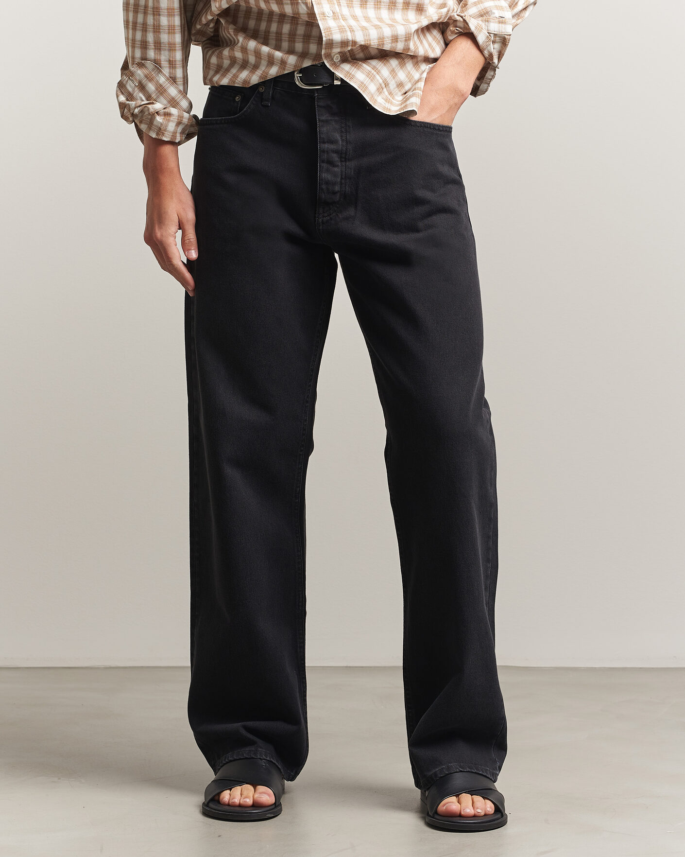 Hombres | Pantalones | Sunflower | Loose Jeans Washed Black