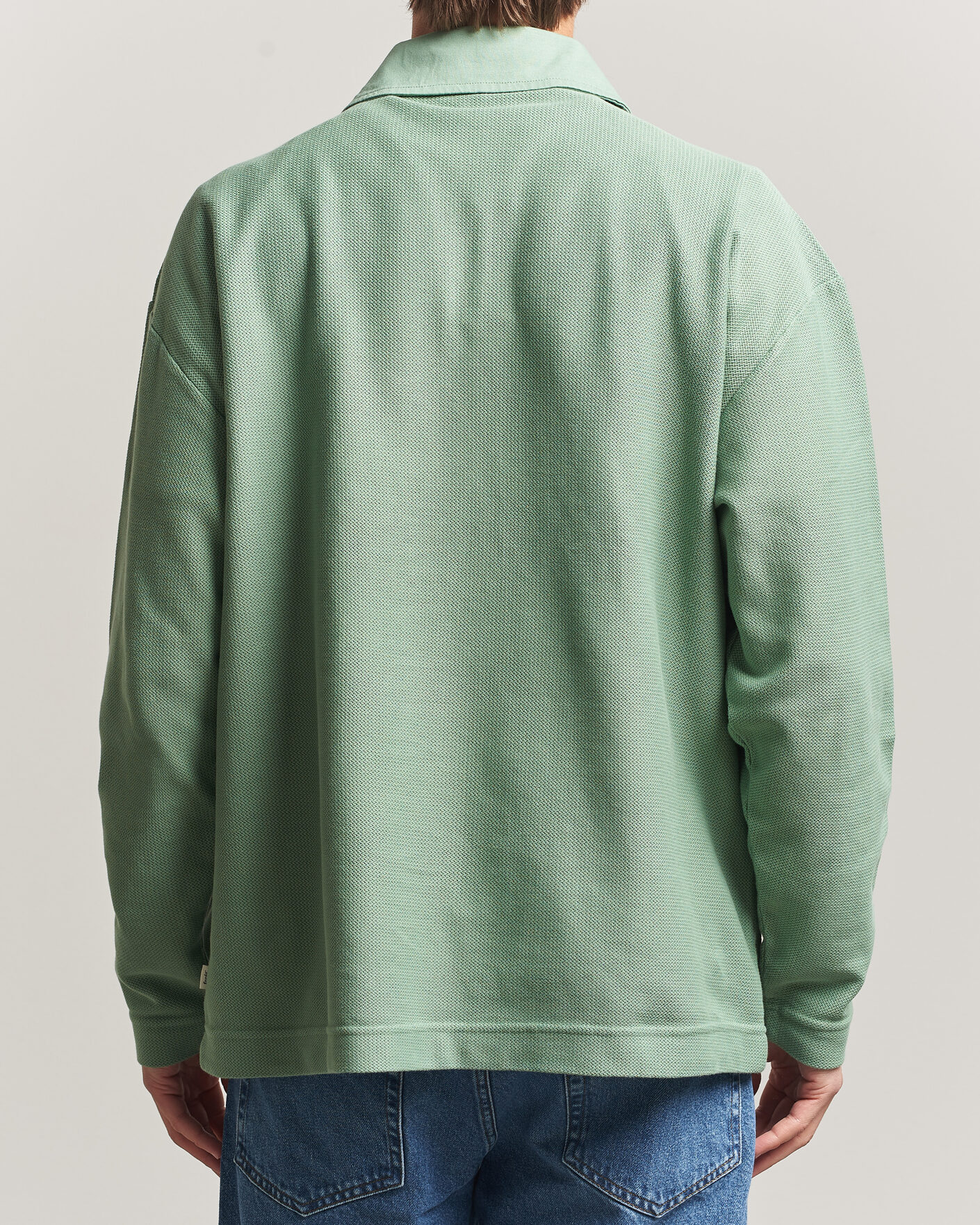 Hombres | Polos | Forét | Herb Textured Knit Polo Green Oxide