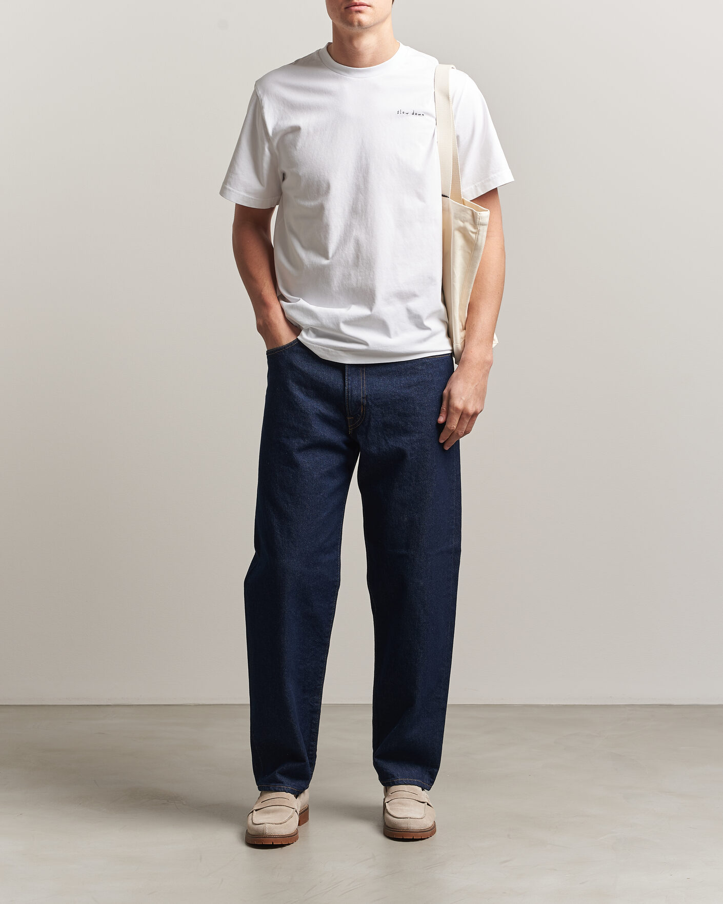 Hombres | Camisetas | Forét | Slow Down T-Shirt White