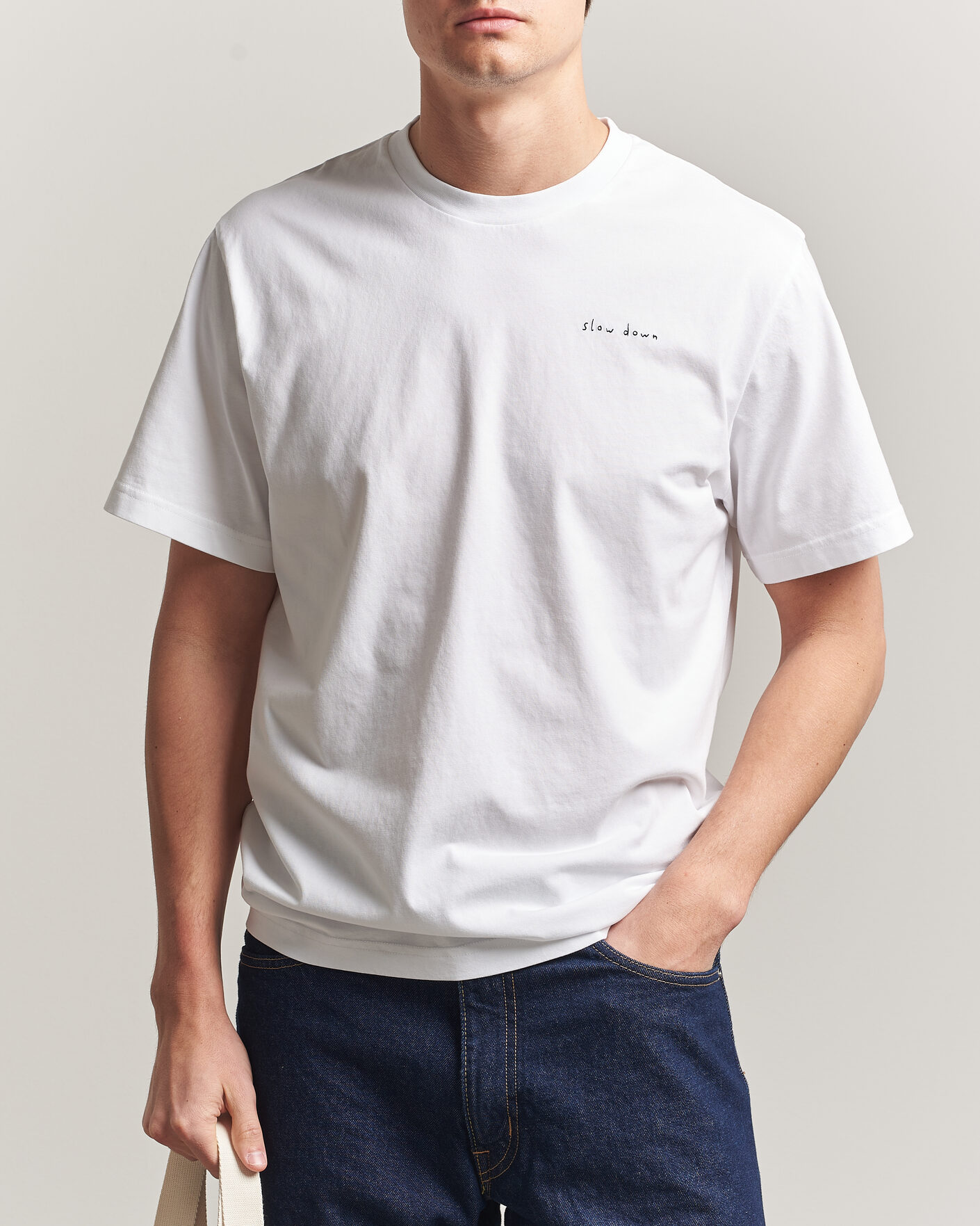 Hombres | Camisetas | Forét | Slow Down T-Shirt White