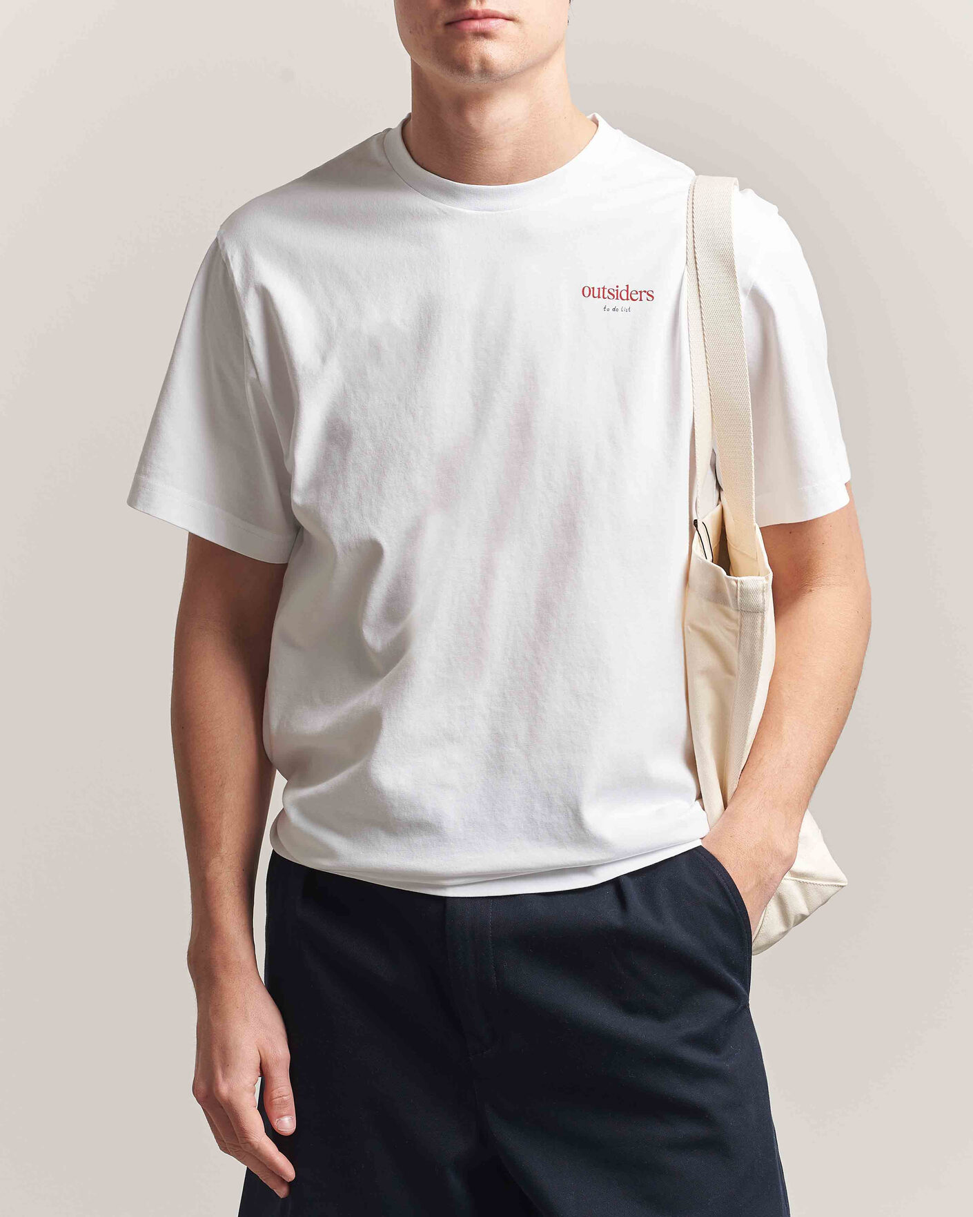 Hombres | Camisetas | Forét | To Do Back Print T-Shirt White