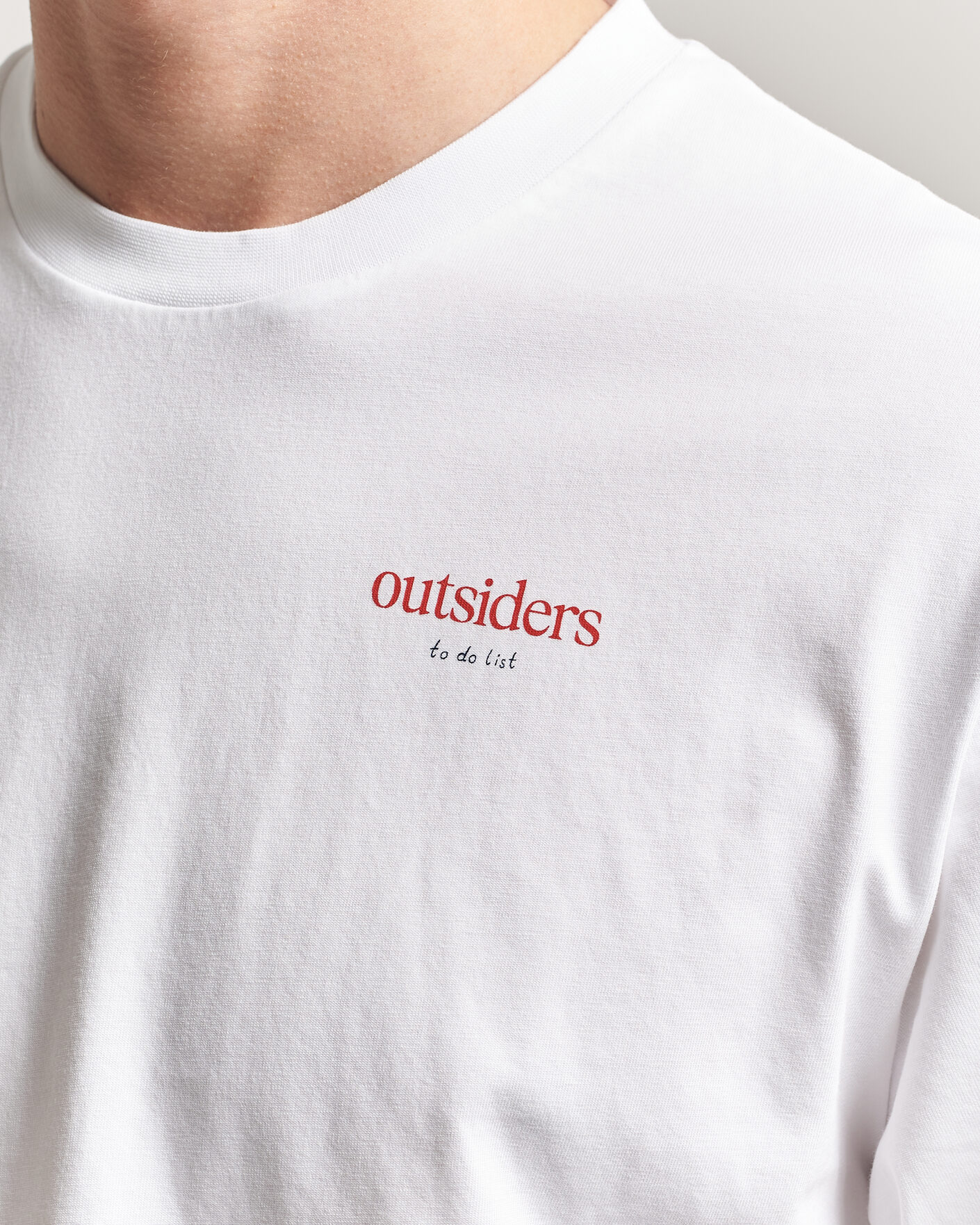 Hombres | Camisetas | Forét | To Do Back Print T-Shirt White