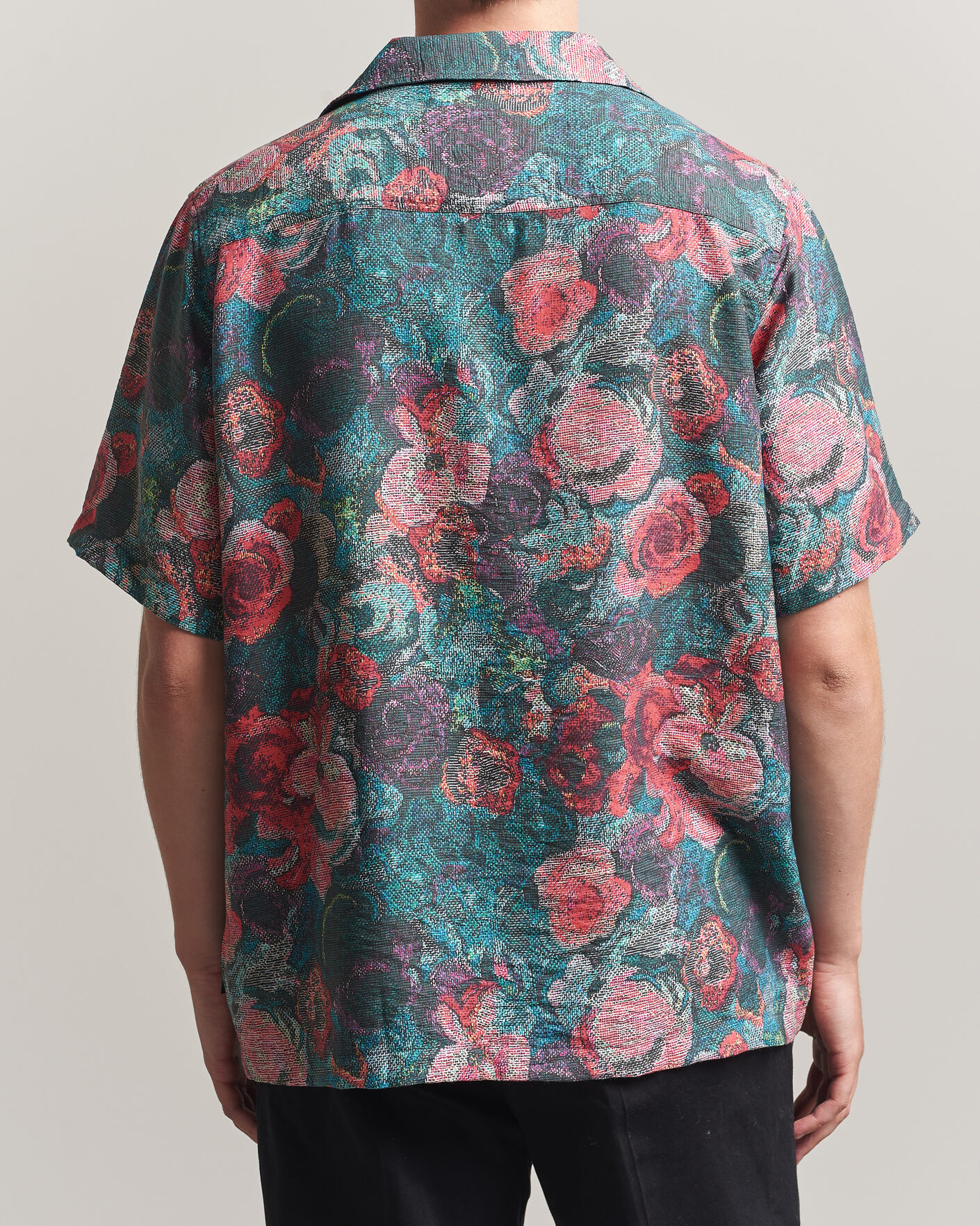 Hombres | Camisas | LES DEUX | Bouquet AOP Short Sleeve Shirt Multi