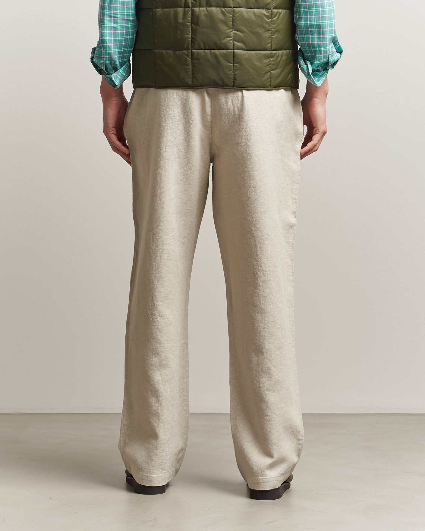 Hombres | Pantalones | LES DEUX | Linen Casual Pants Light Sand