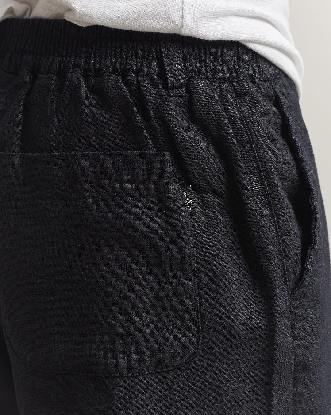 Hombres | Pantalones | LES DEUX | Linen Comfort Suit Pants Black