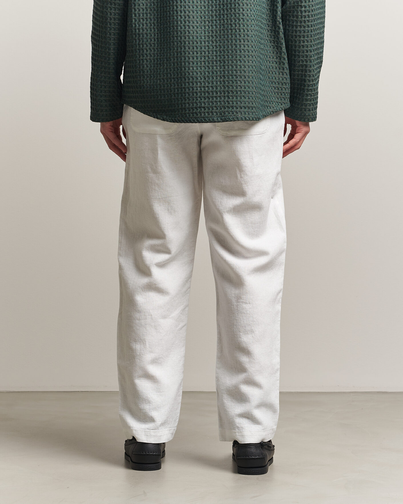 Hombres | Pantalones | LES DEUX | Linen Comfort Suit Pants White